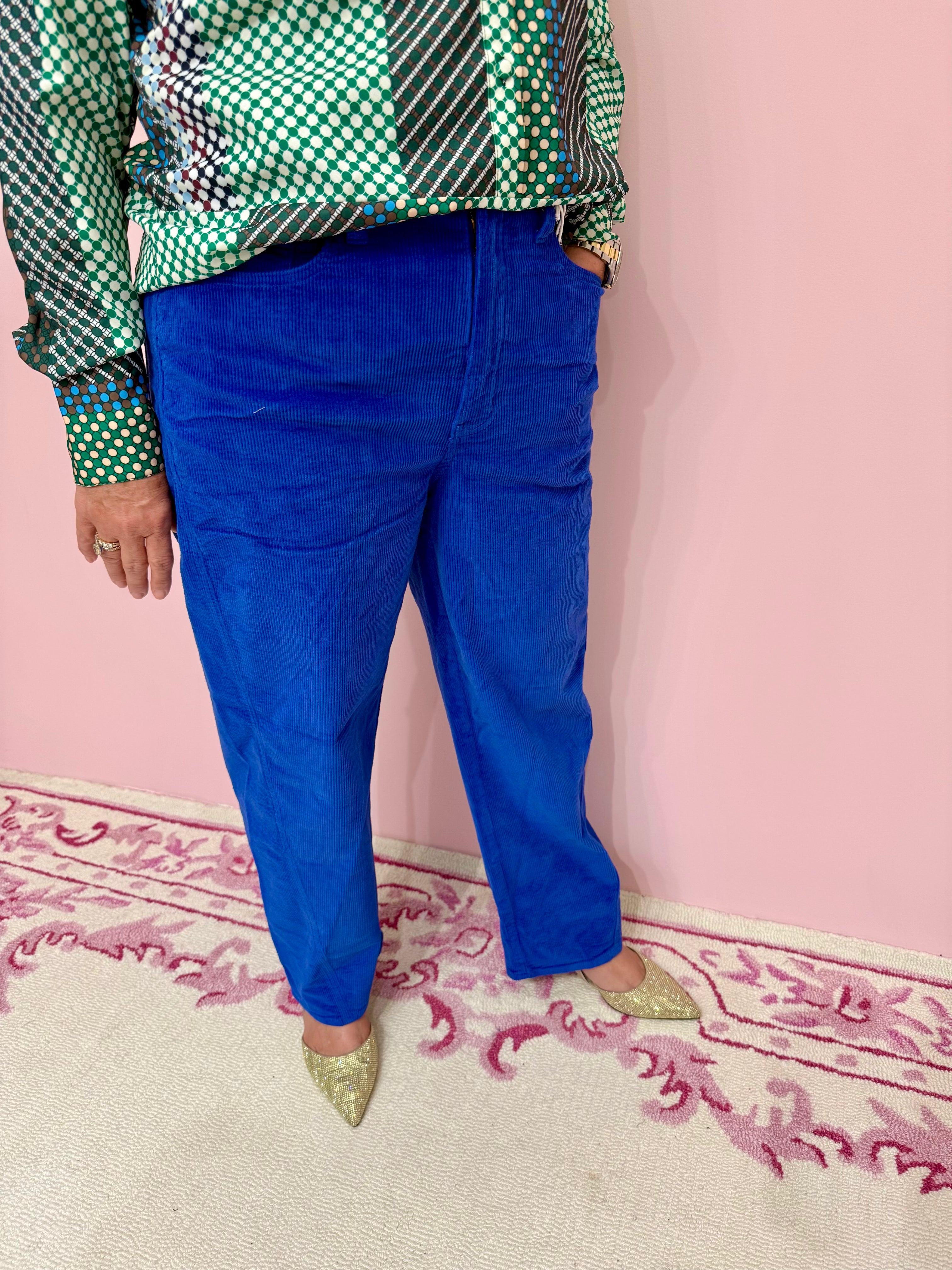 Cobalt Barrel Pant