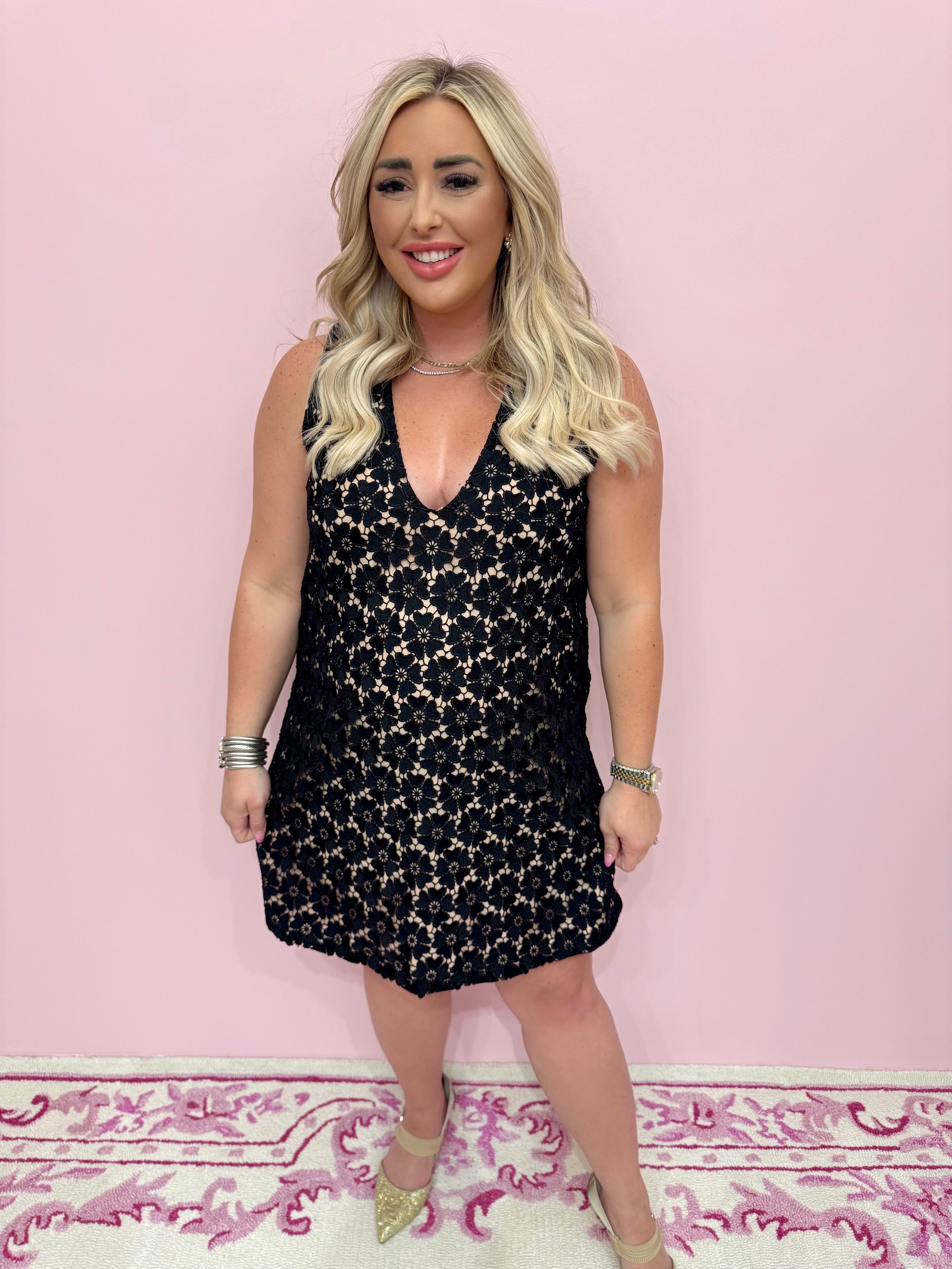 Lola Dahlia Floral Mini Dress - BuddyLove