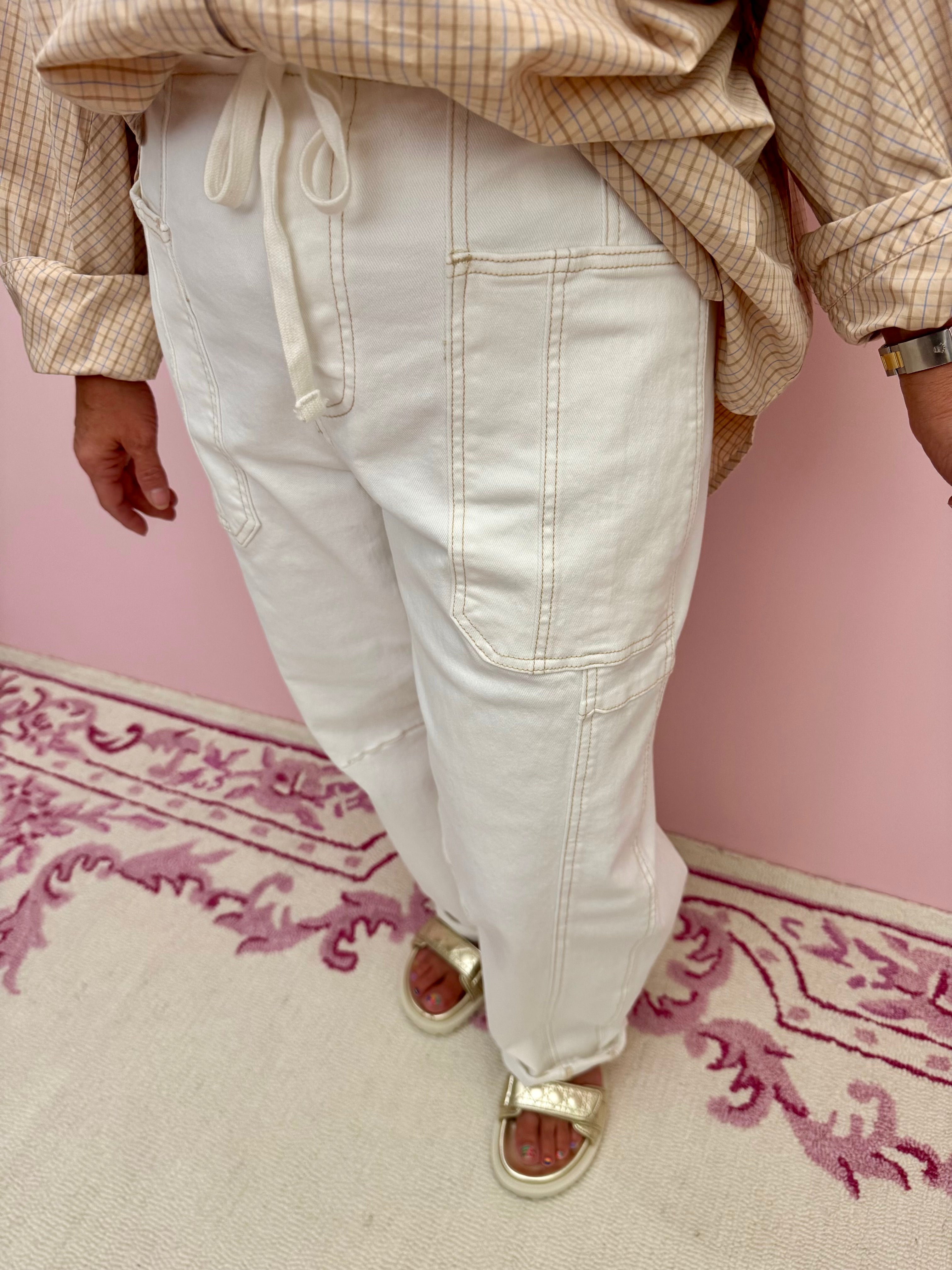 Cargo Pocket Cuffed Pants