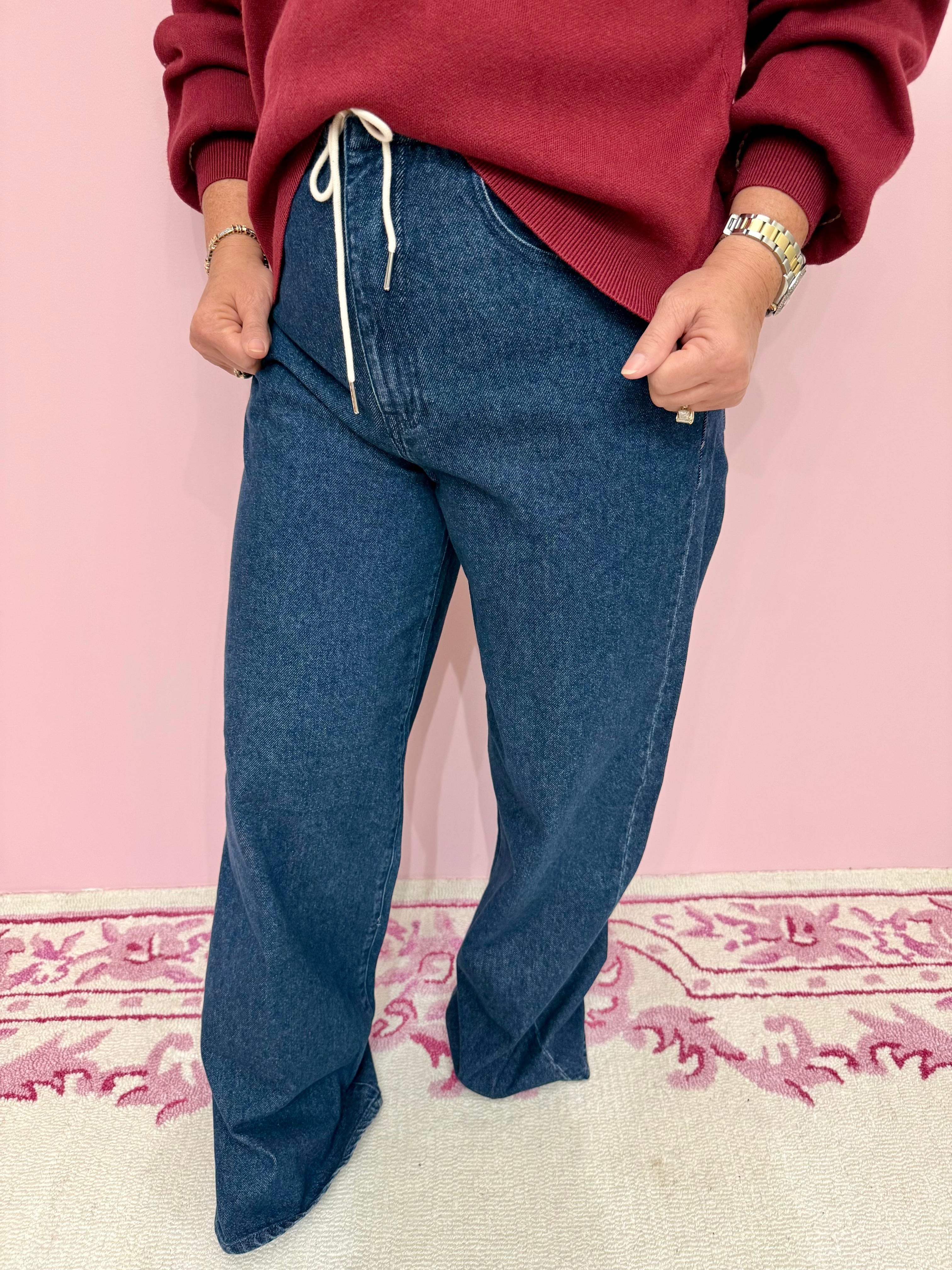 Madison Mid Rise Wide Leg