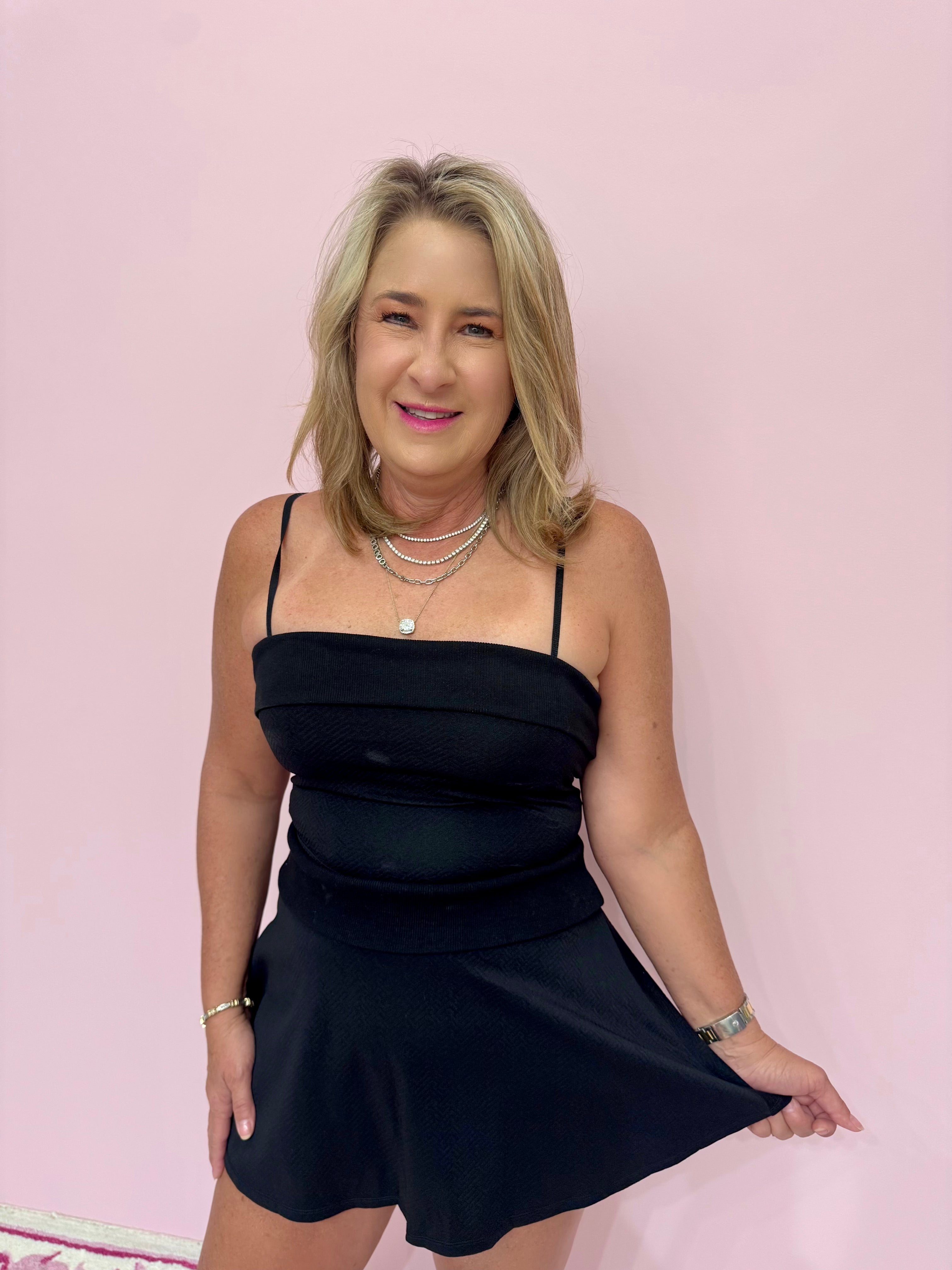 Fold Over Neckline Tank