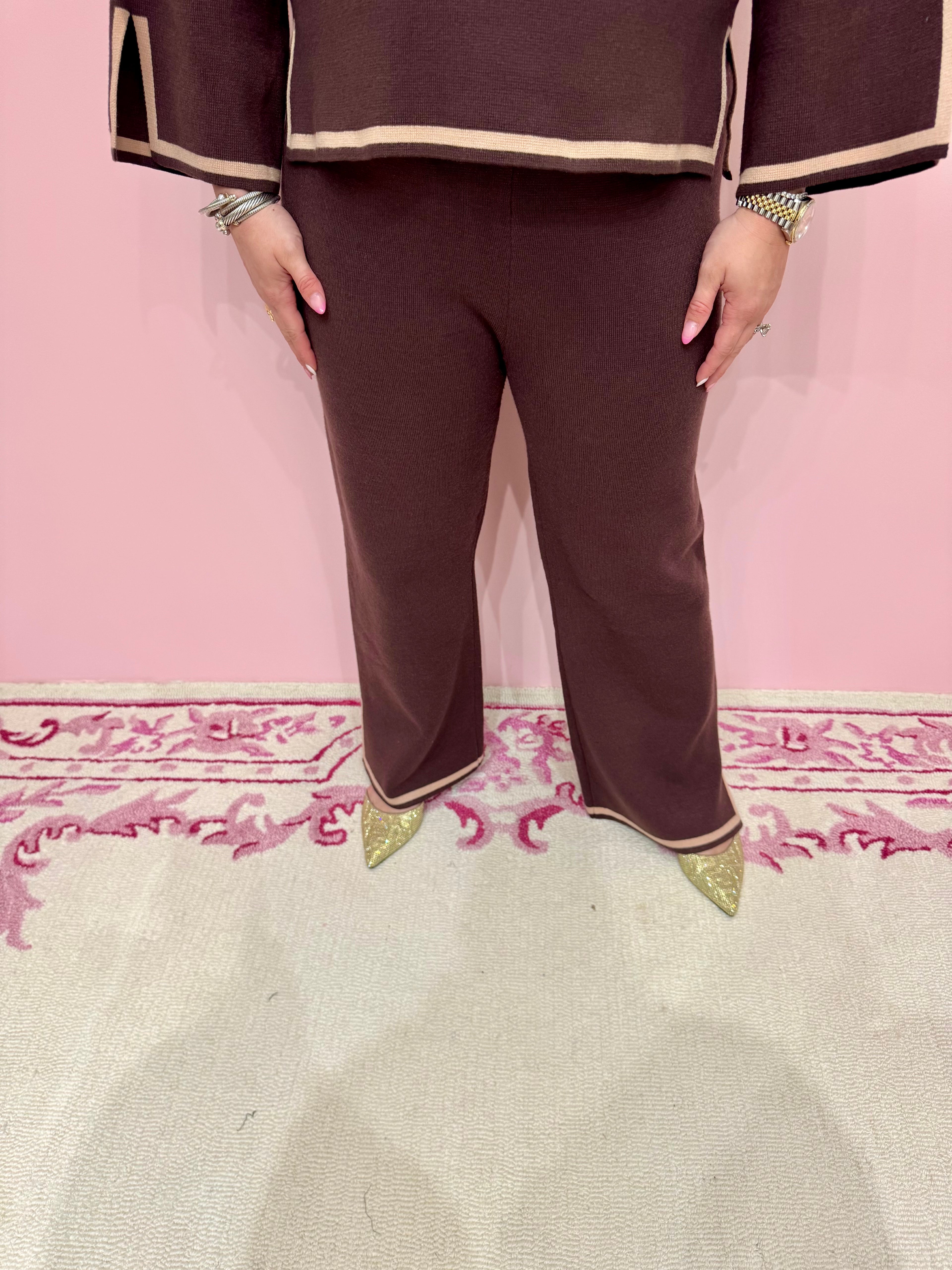 Striped Bottom Sweater Pants