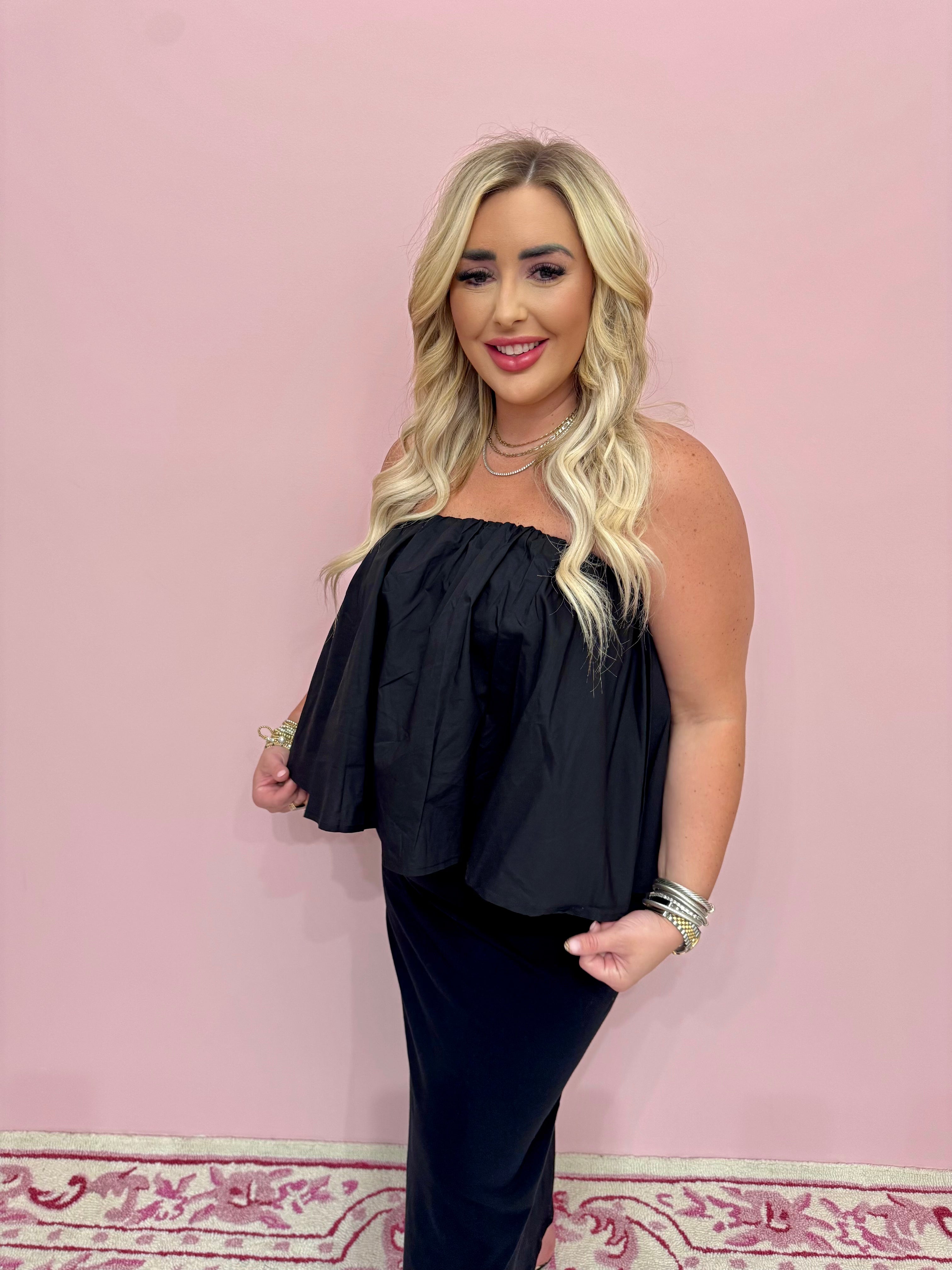 Kaeley Poplin Tube Top