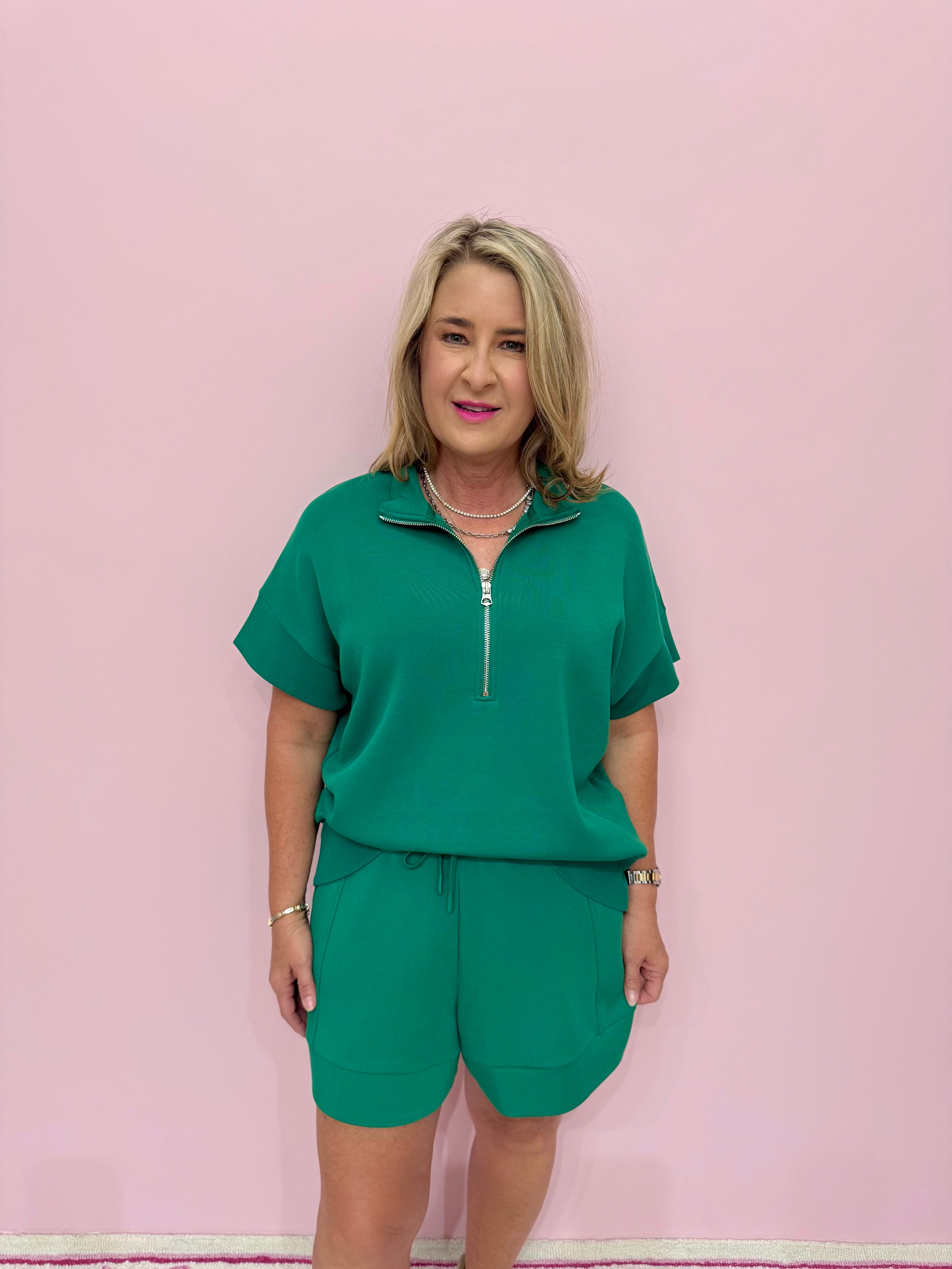 Ritchie Short Sleeve Sweat - Verdant Green