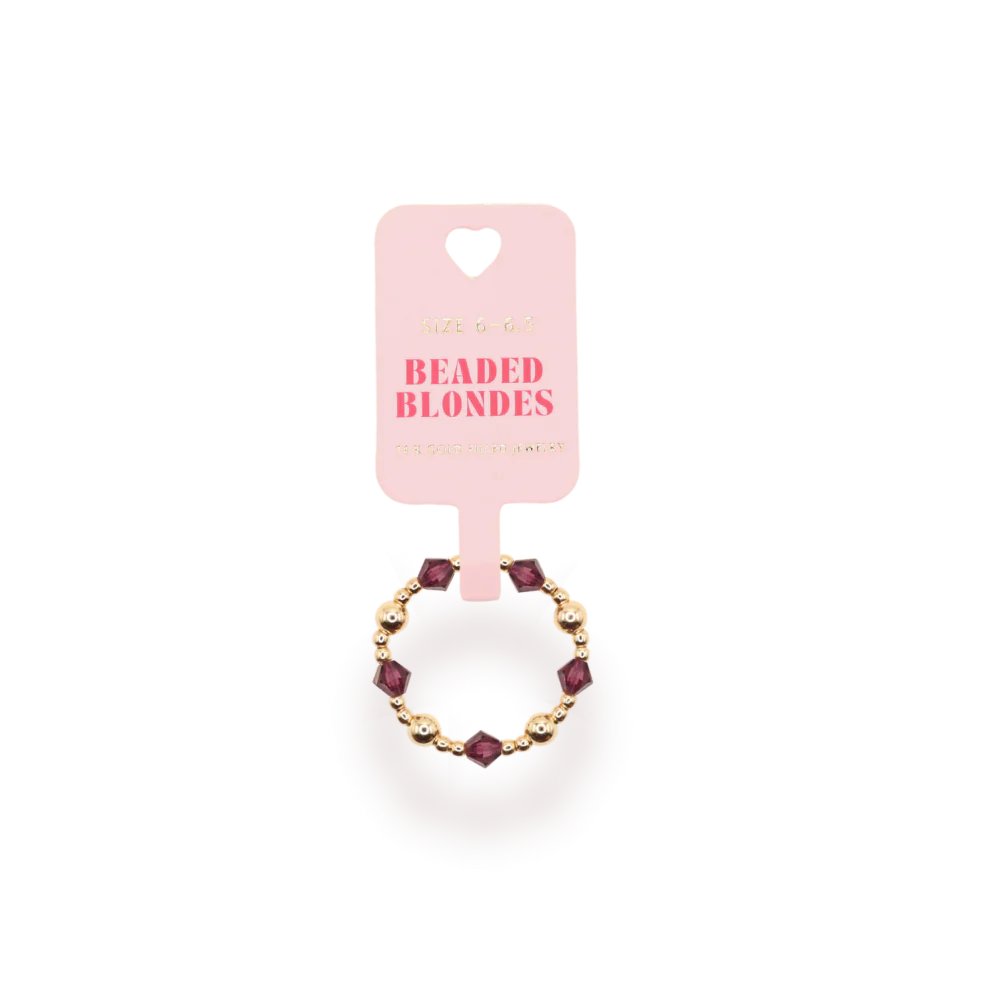 Plum Purple June Ring