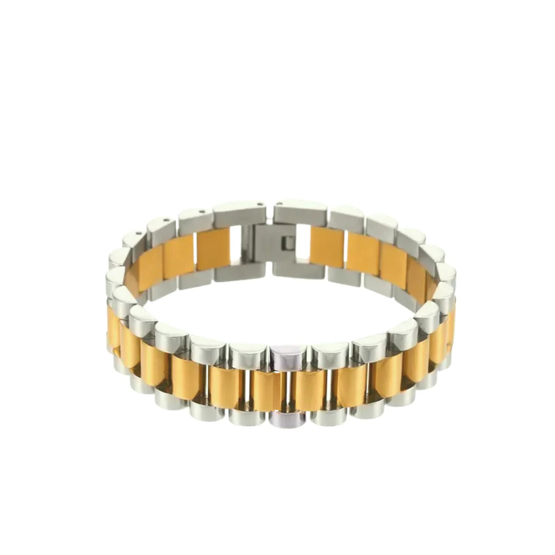 Large Watchband Mixed Metal