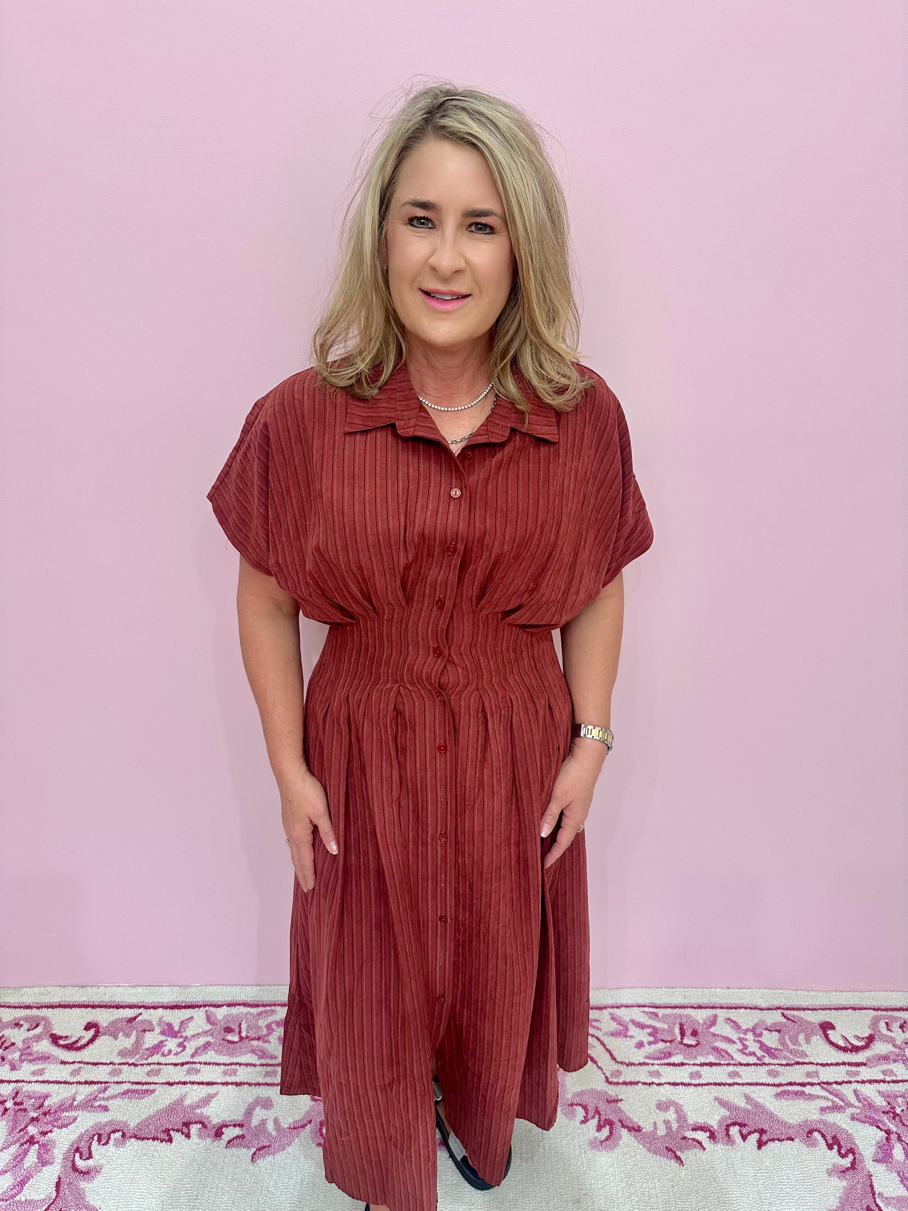 Roxanna Striped Maxi Dress