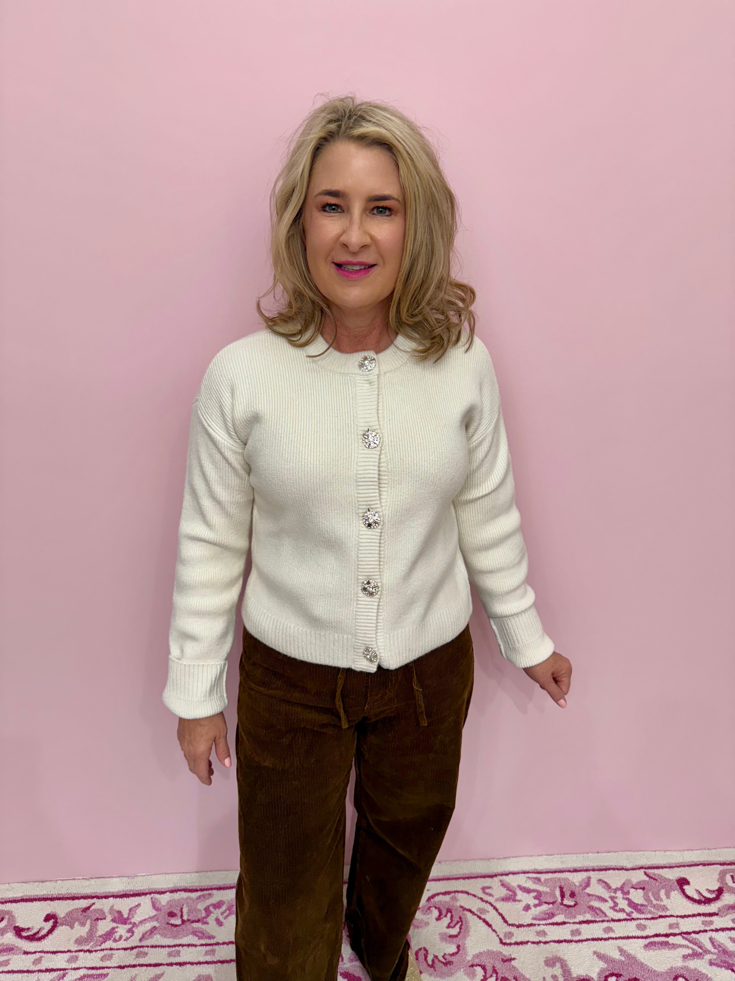 Maggie Cardigan Marzipan Knit