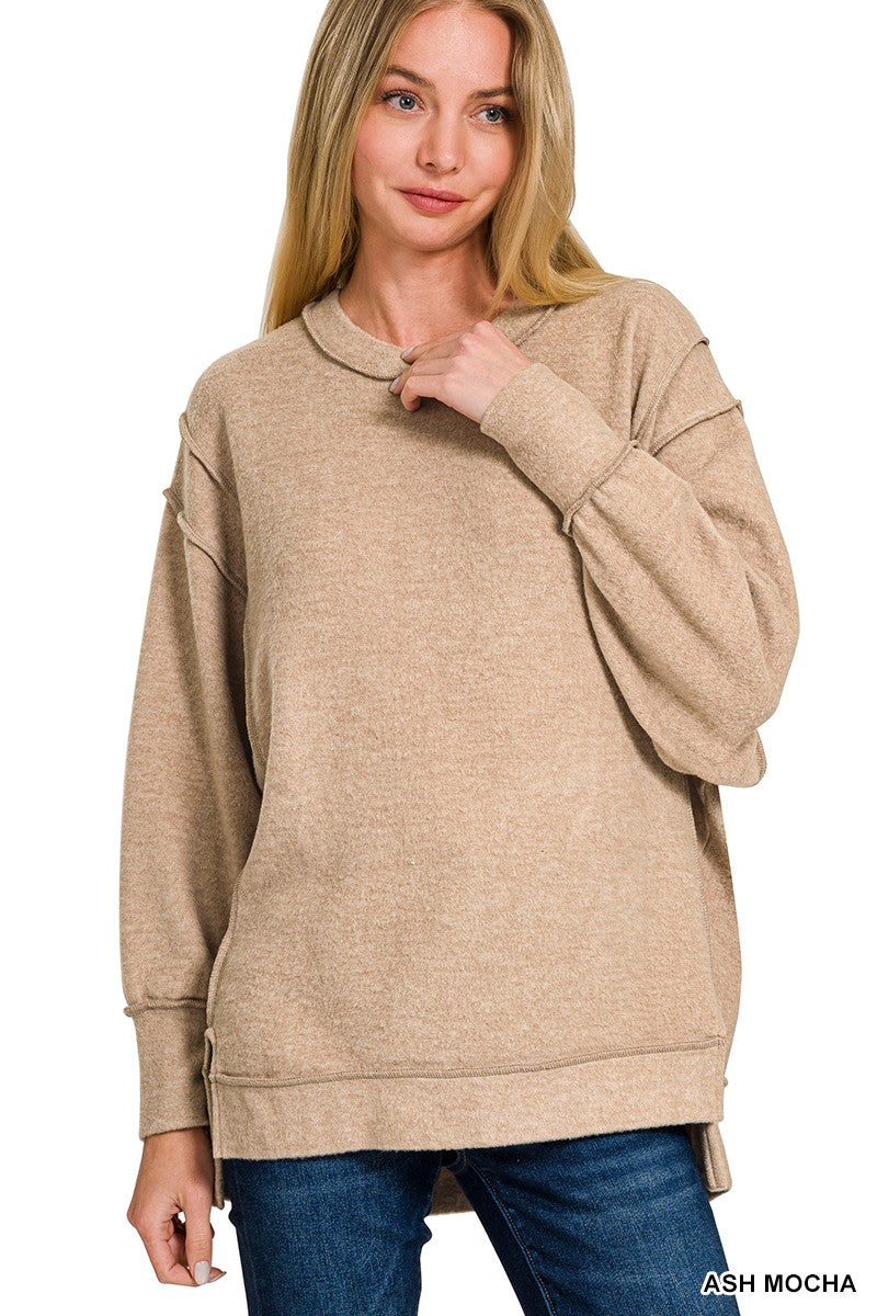 Melody Melange Sweater Ash Mocha