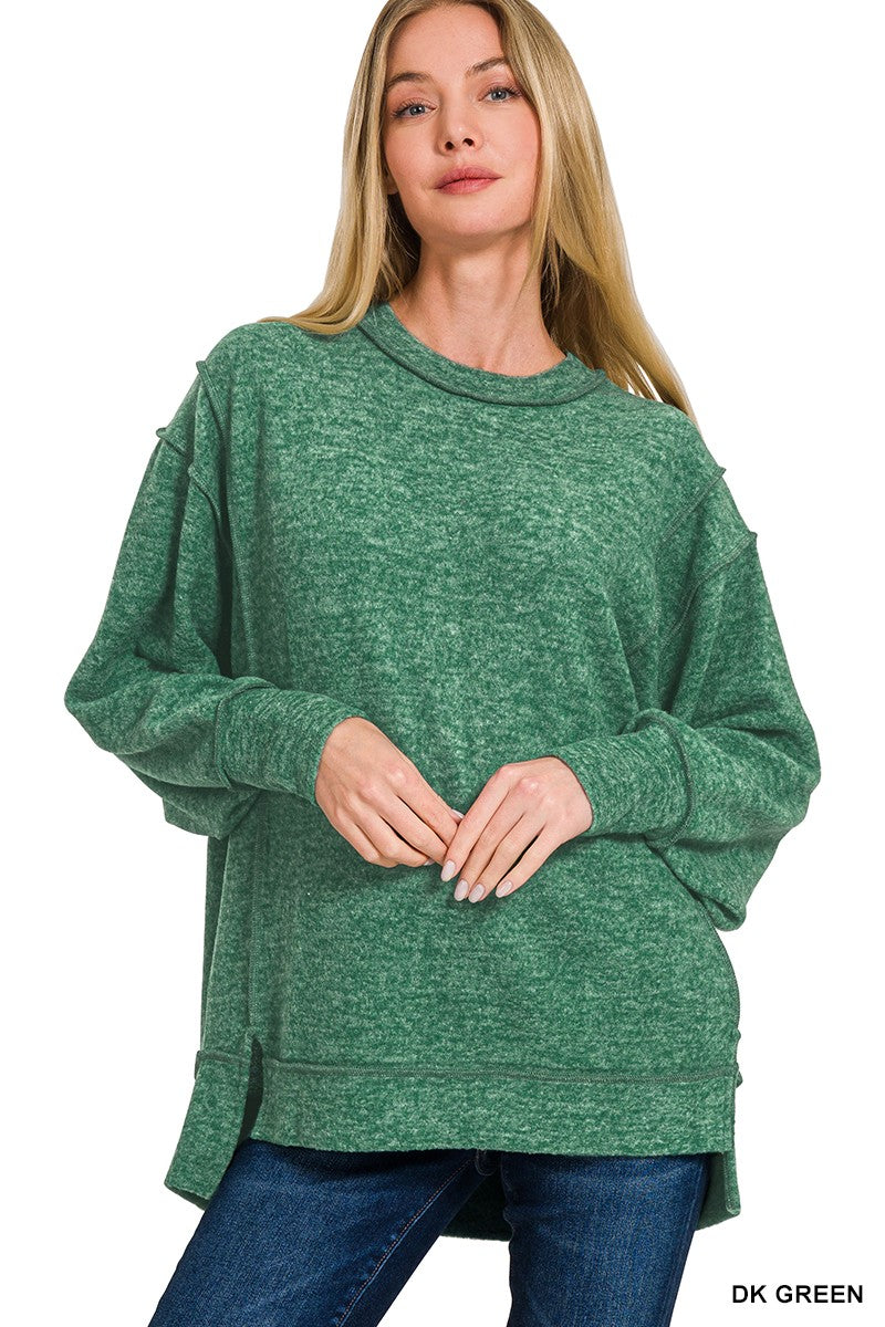 Melody Melange Sweater Green