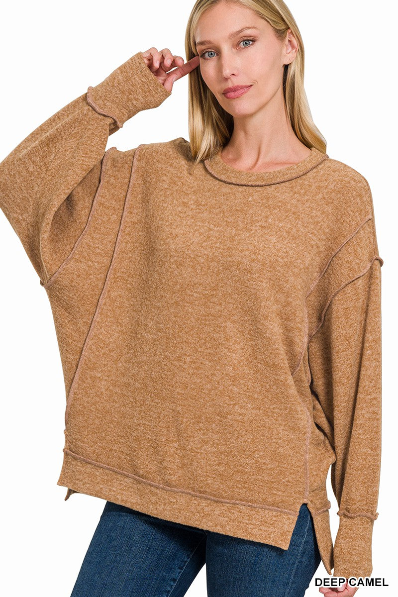 Melody Melange Sweater Camel