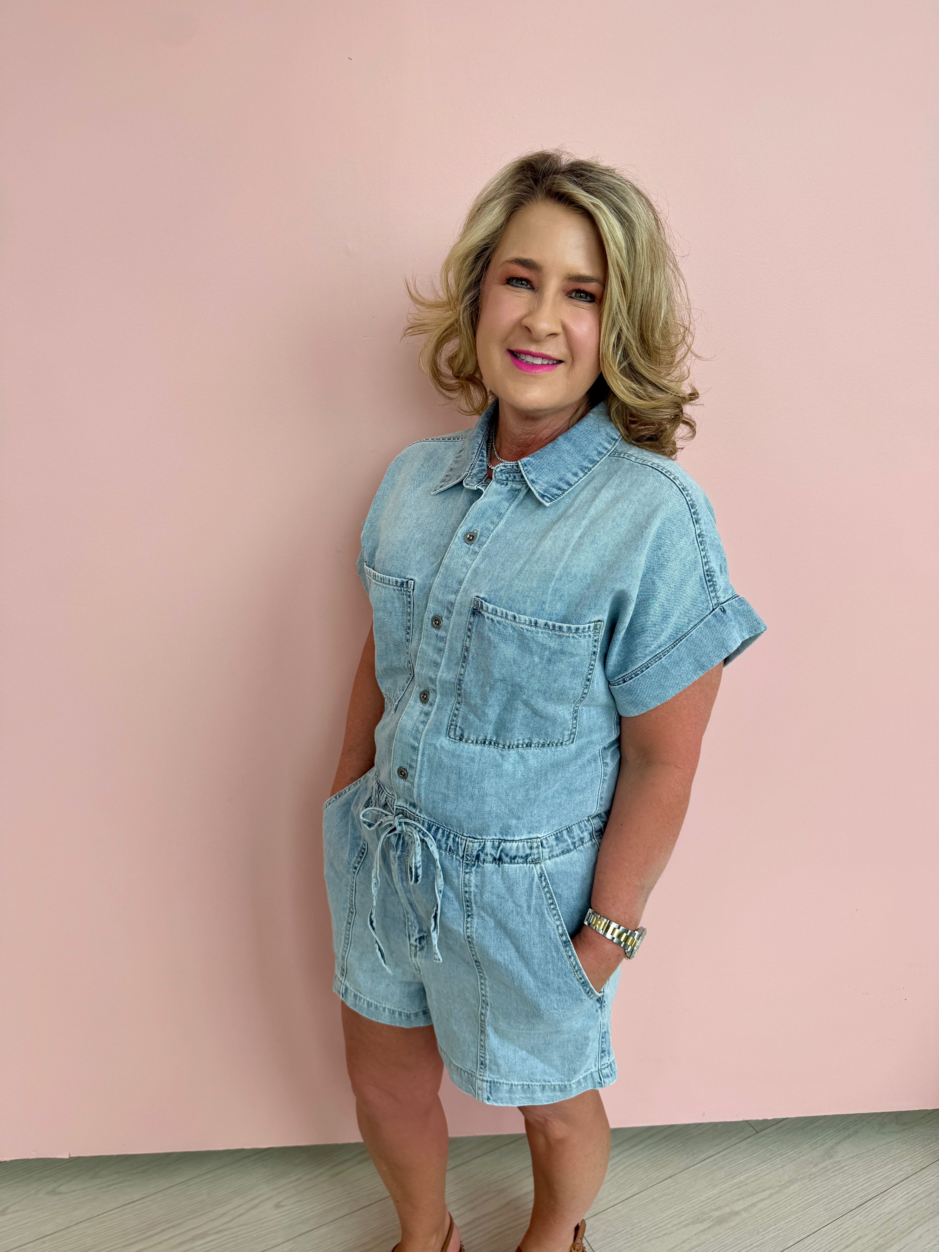 Surfside Romper in Wild Card