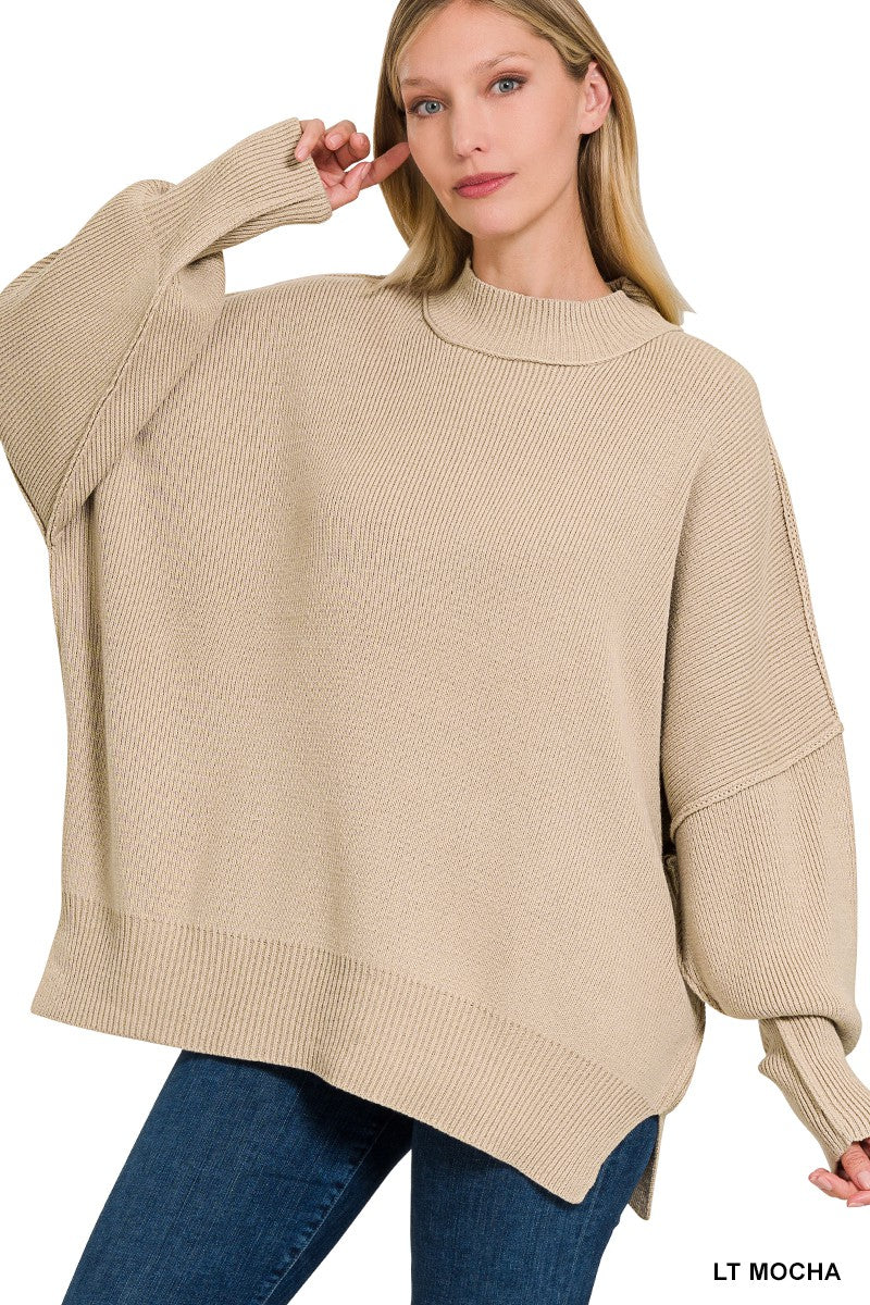 Kymber Oversized Sweater Light Mocha