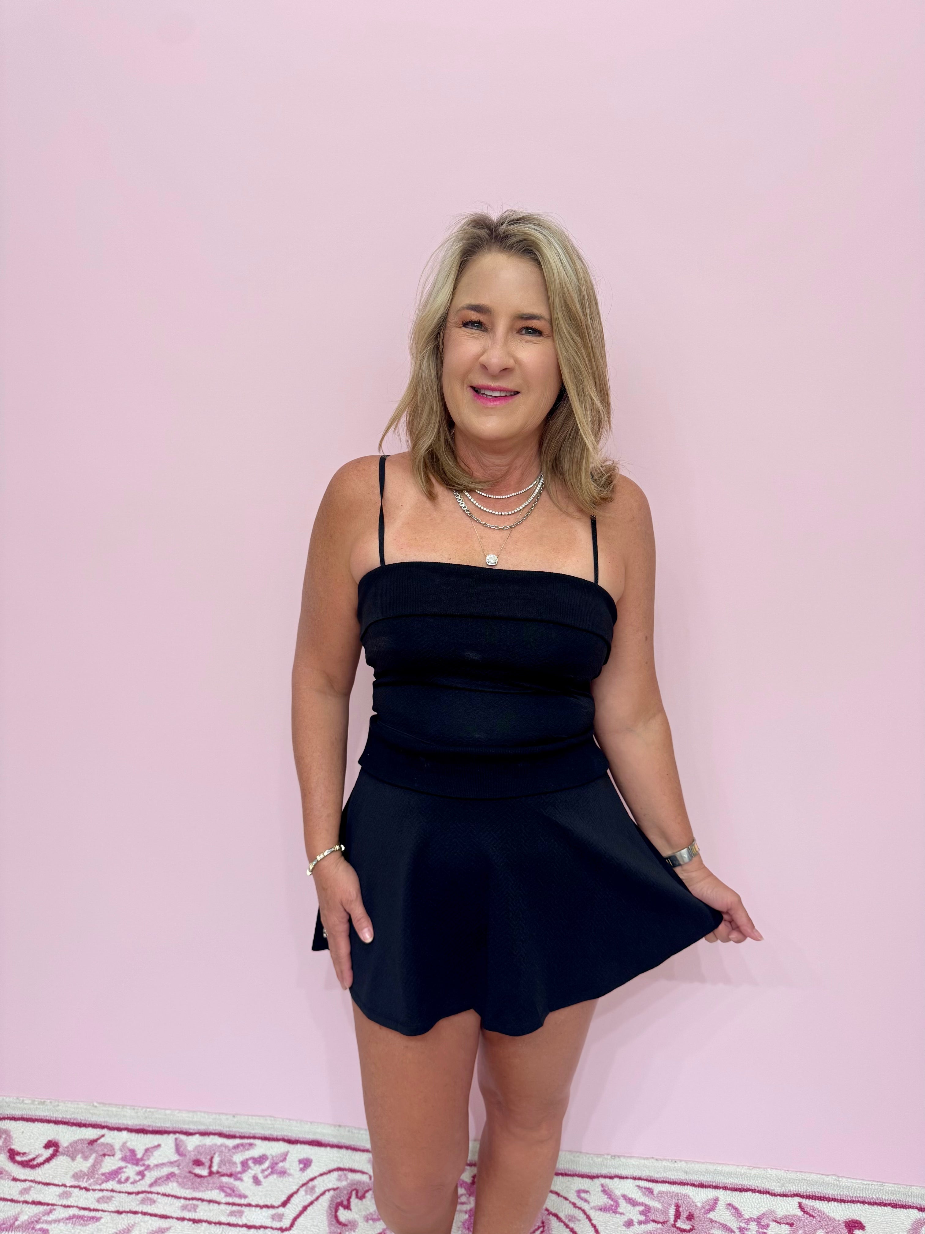 Fold Over Neckline Tank