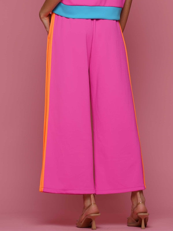 Straight Color Block Pant