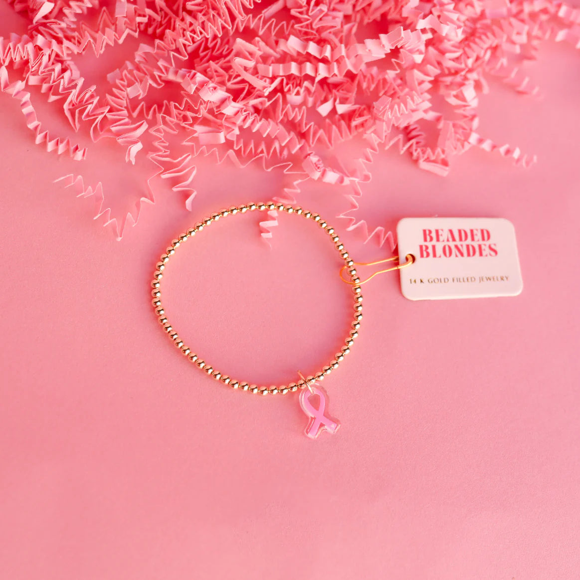 Breast Cancer Ribbon Bracelet