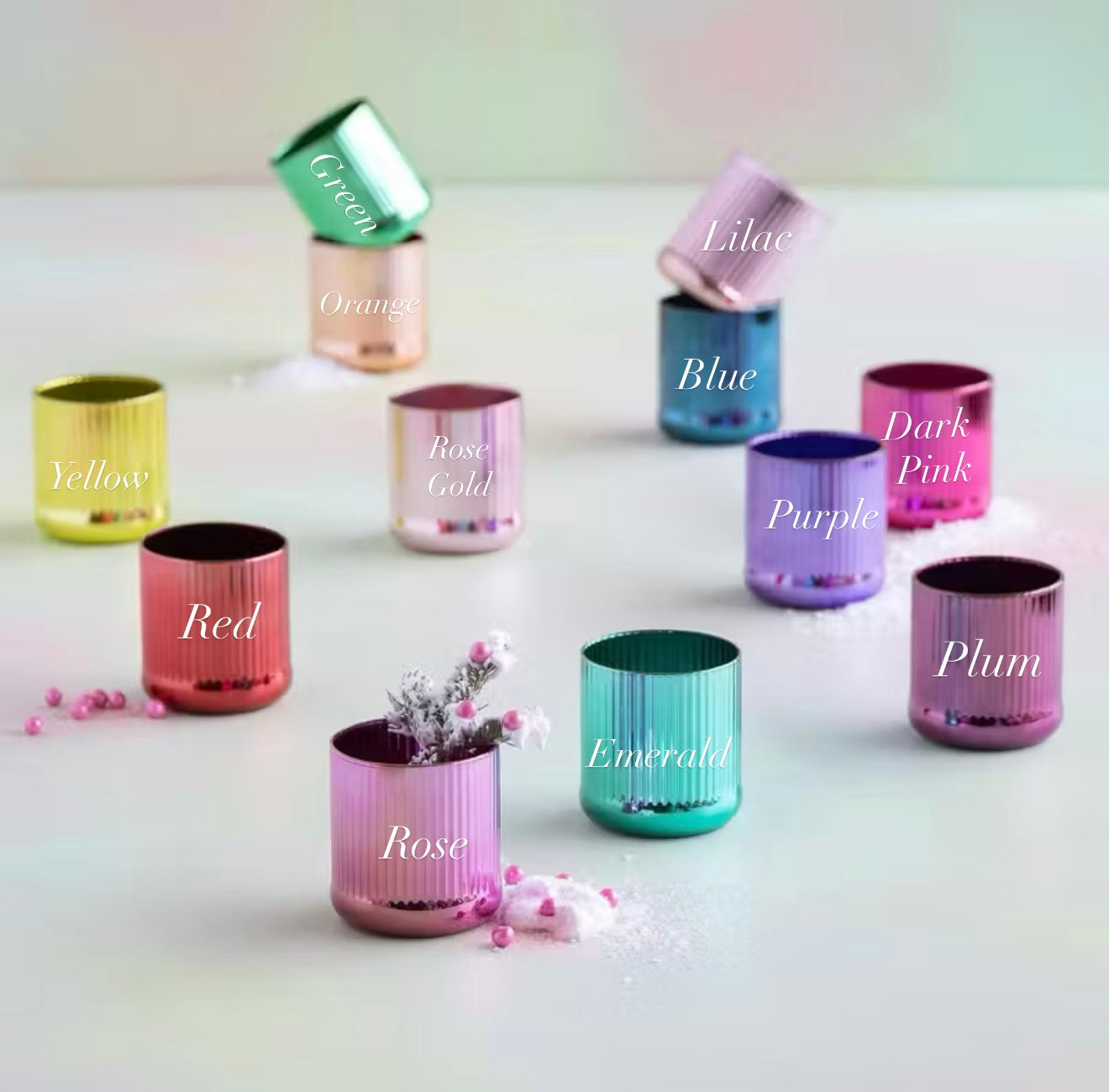 Glitterville Sipper Glass