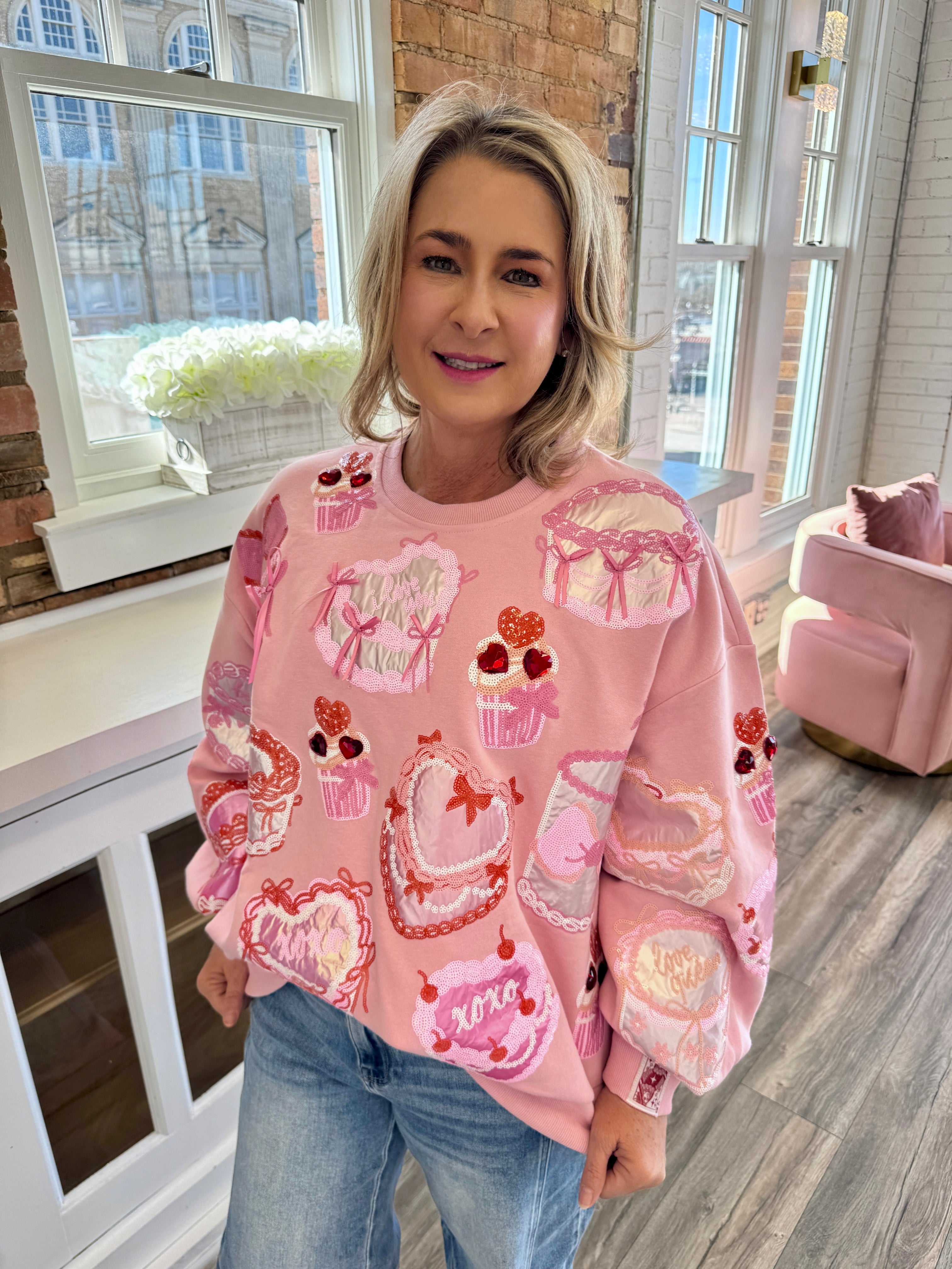 Pink Cakes & Pastries Sweatshirt