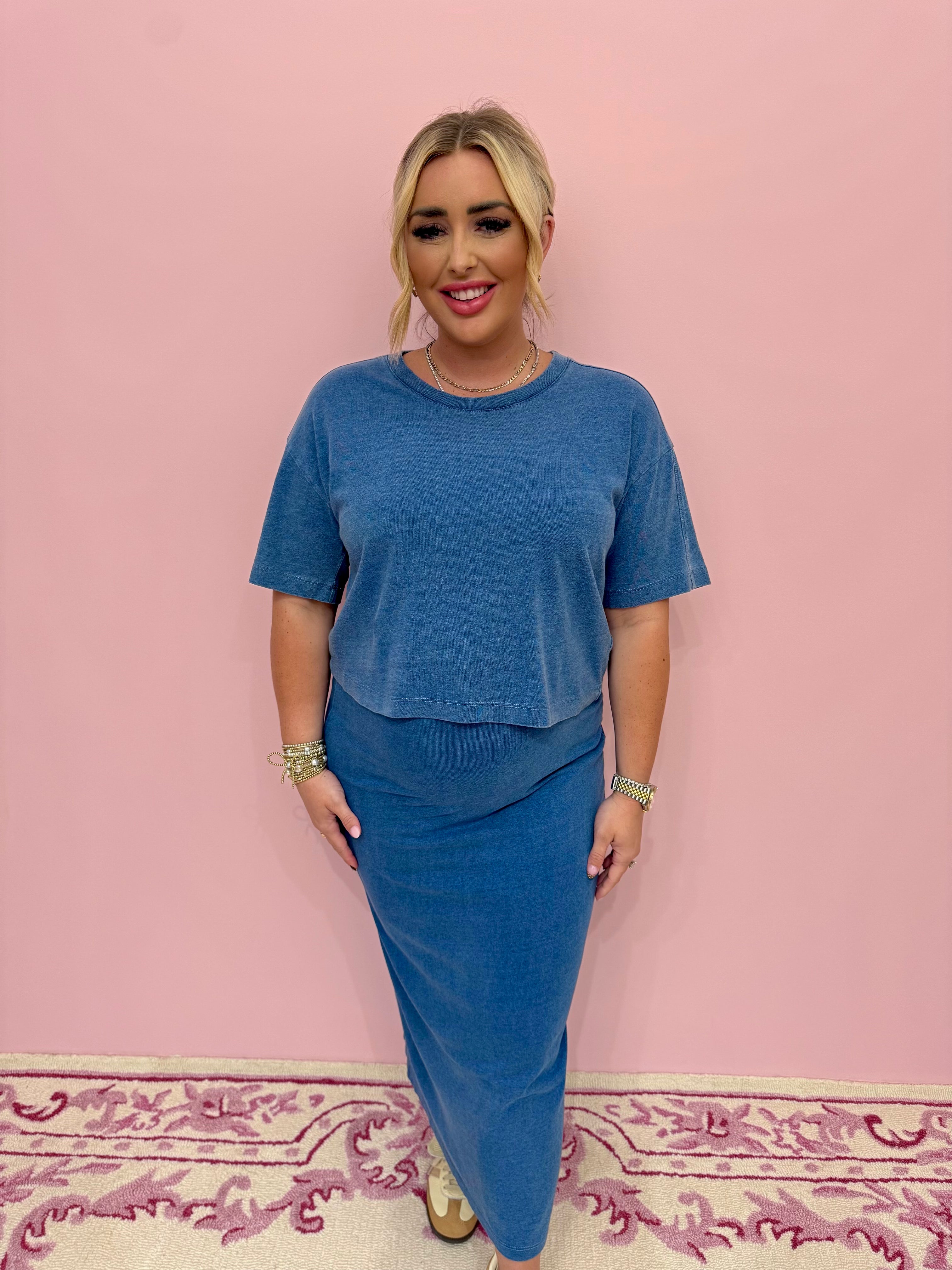 On The Go Jersey Denim Tee