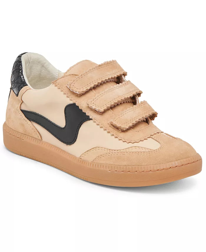 Sally Tan Velcro Suede