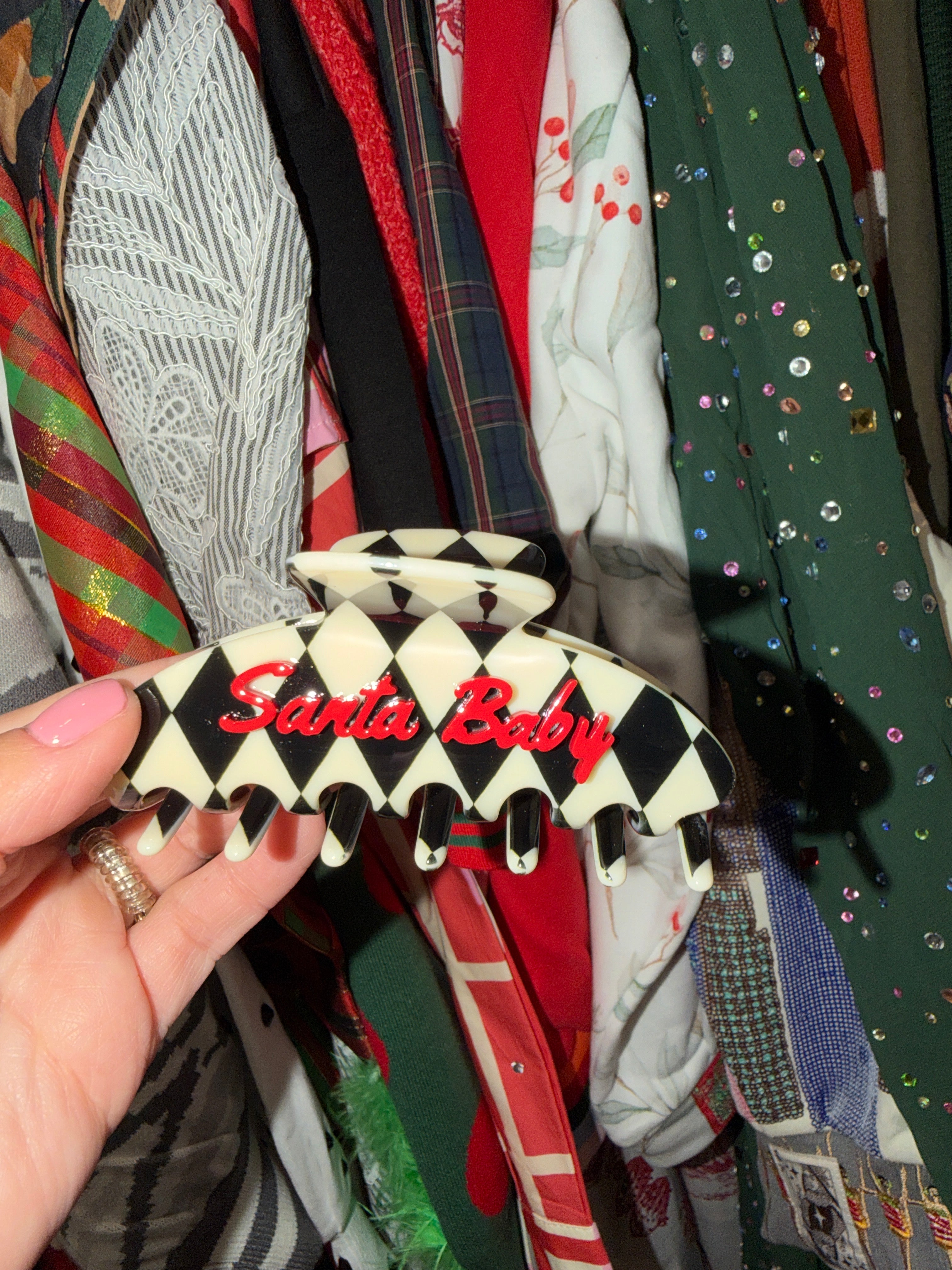 Christmas Claw Clips