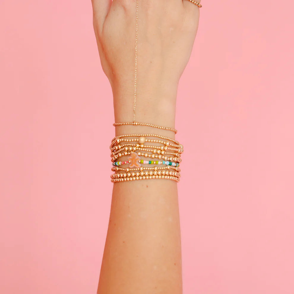 Ginger Bread Man Sprinkle Bracelet - Beaded Blondes