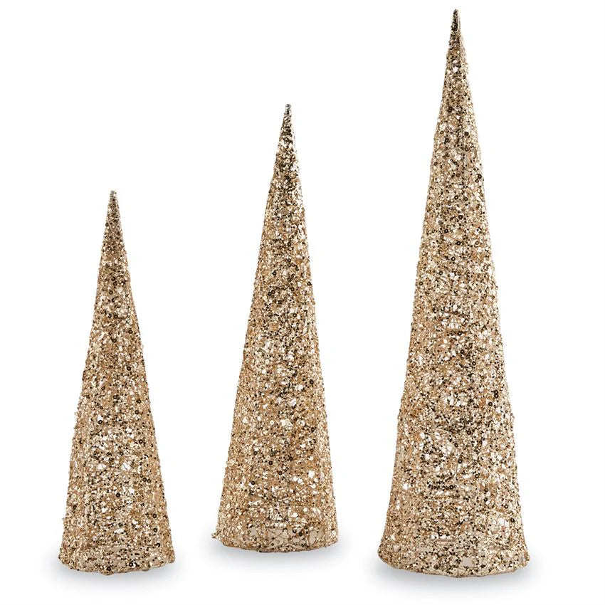 Light Up Glitter Cones