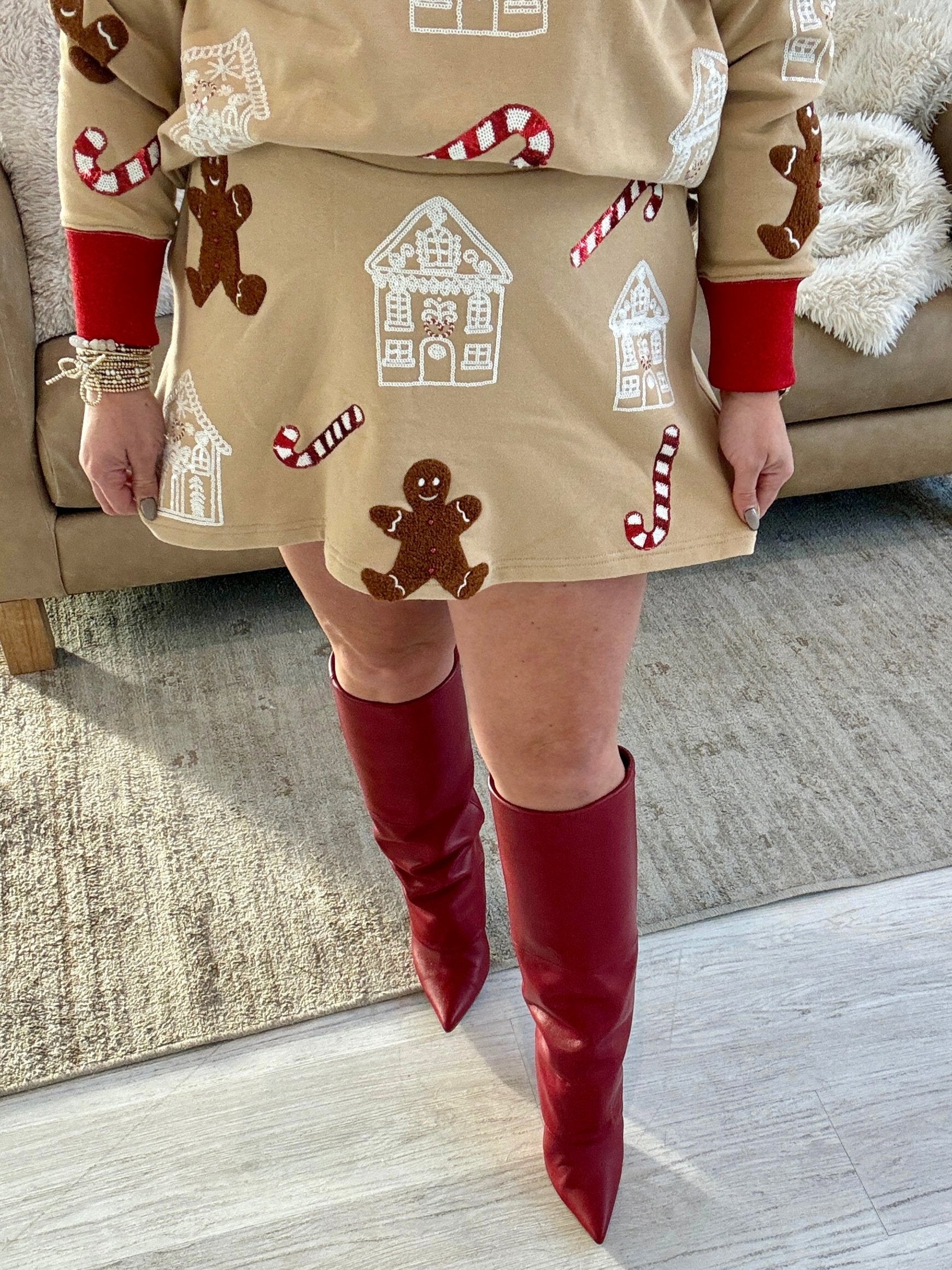 BC Gingerbread Sweats Skirt