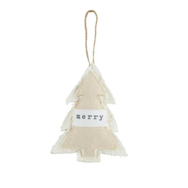 Holiday Plush Ornament Merry