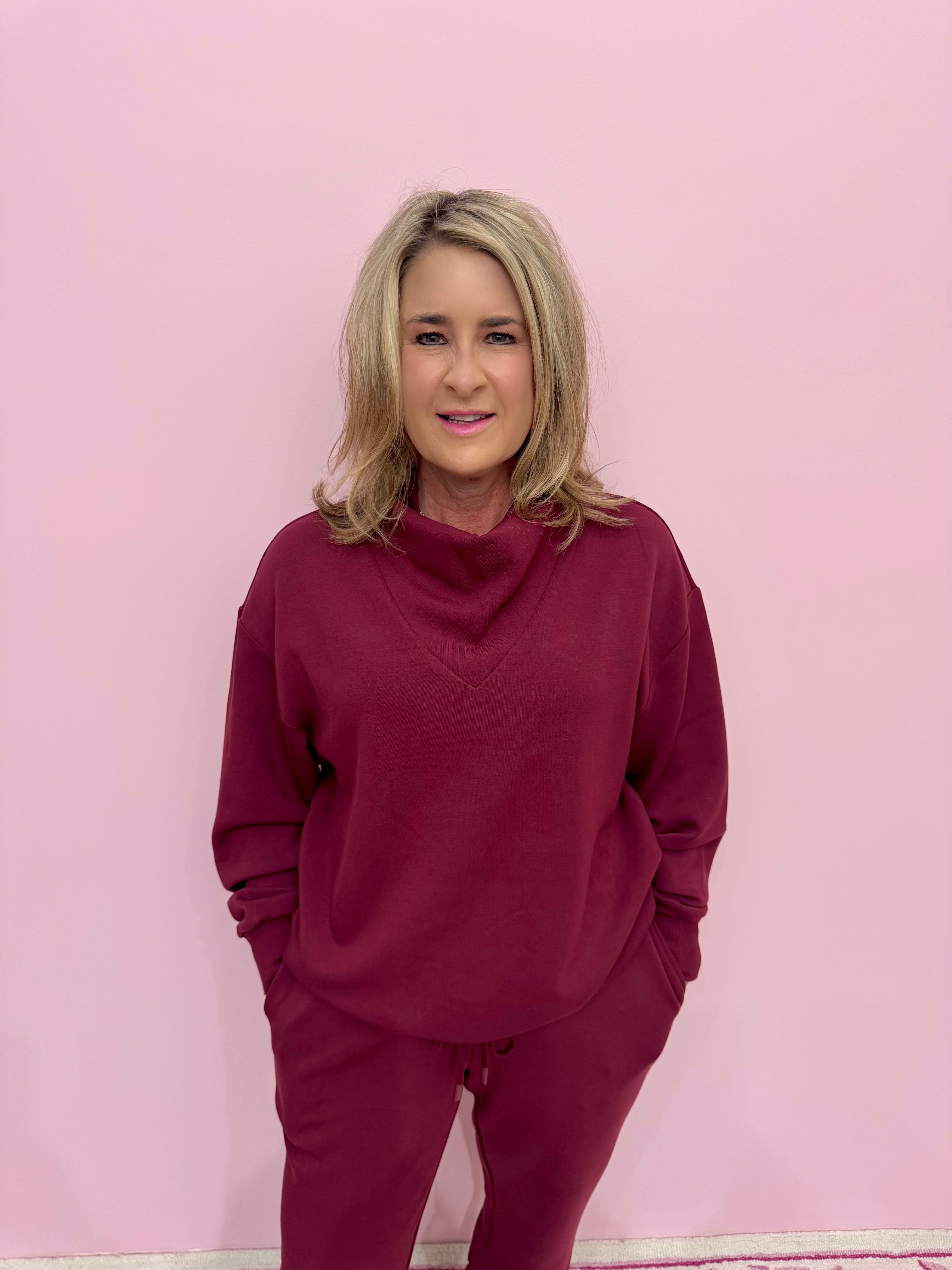 Betsy Sweat New Maroon