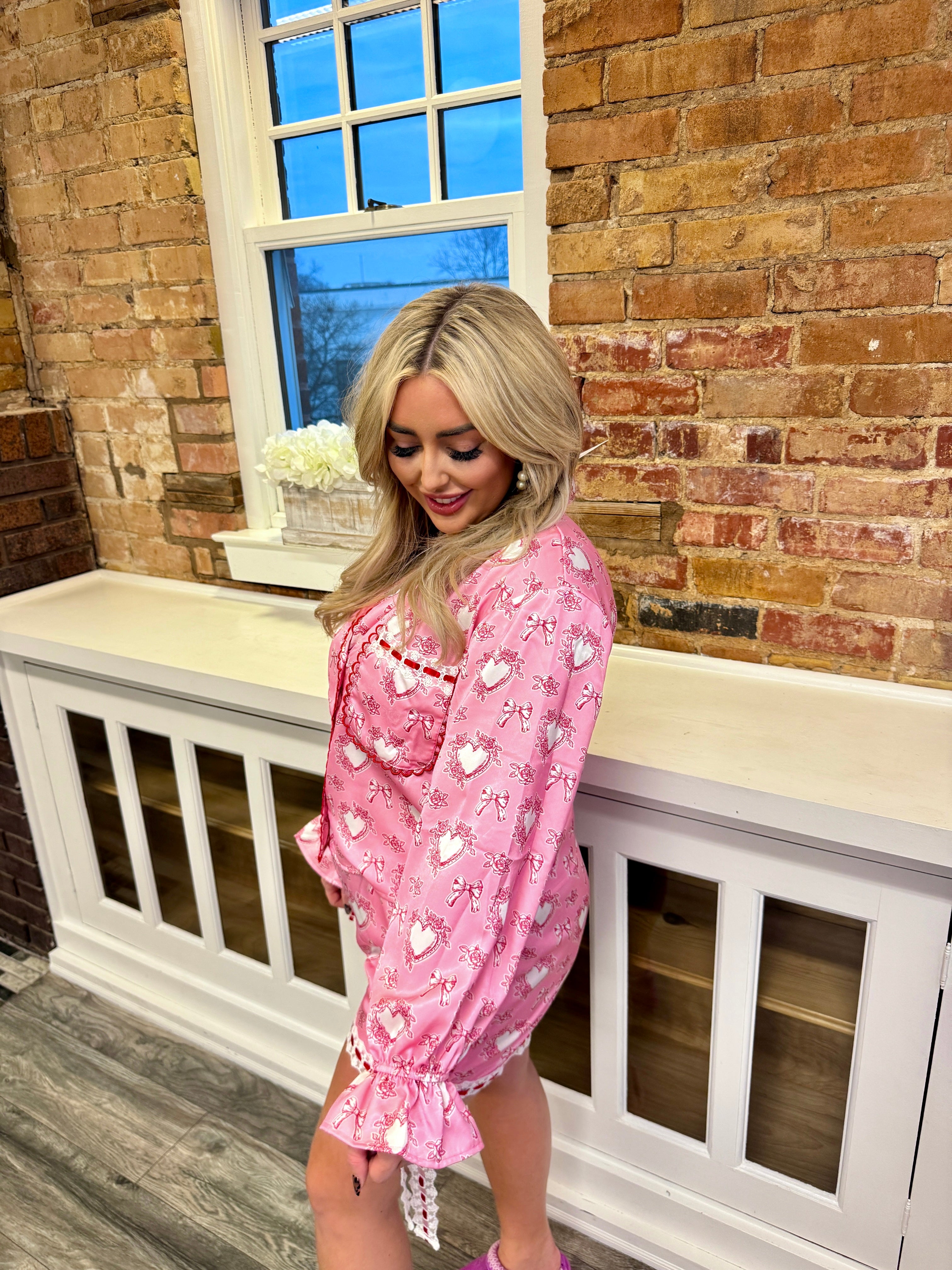 Hearts PJ Set