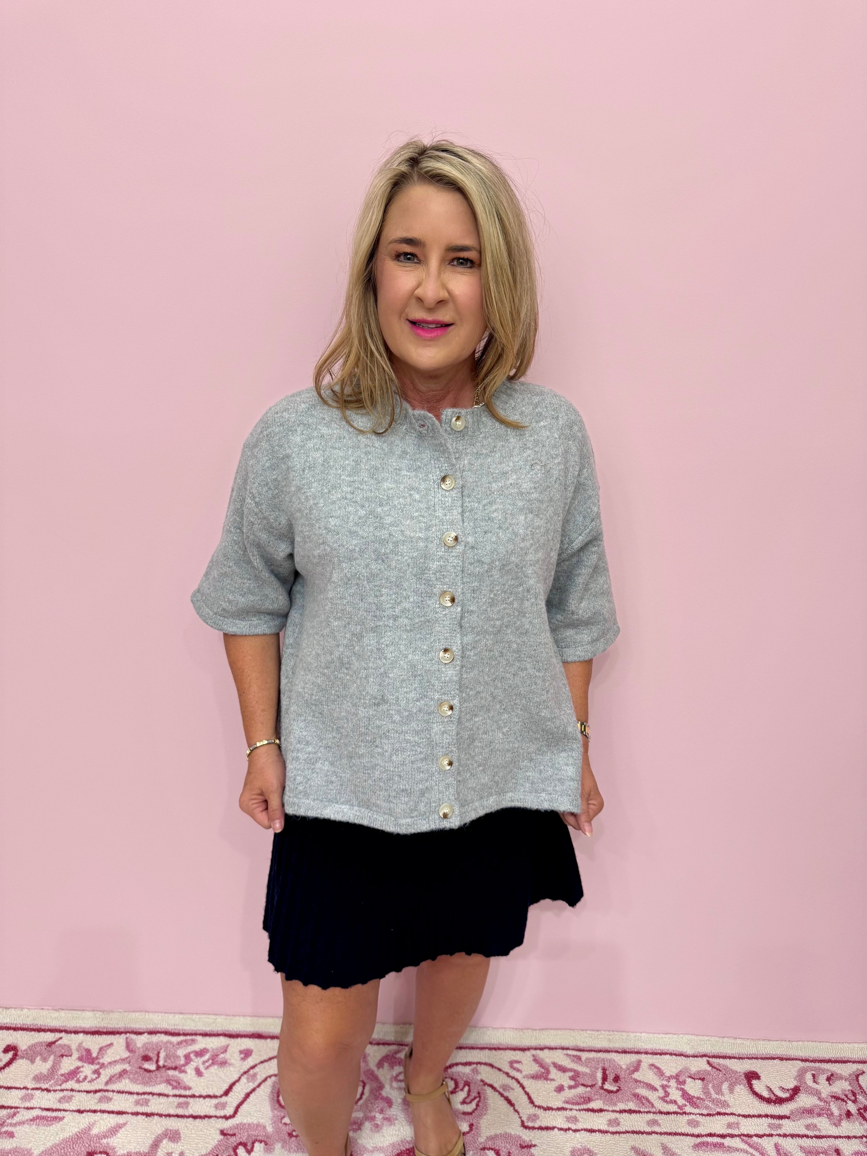 Maude Pleated Knit Skirt