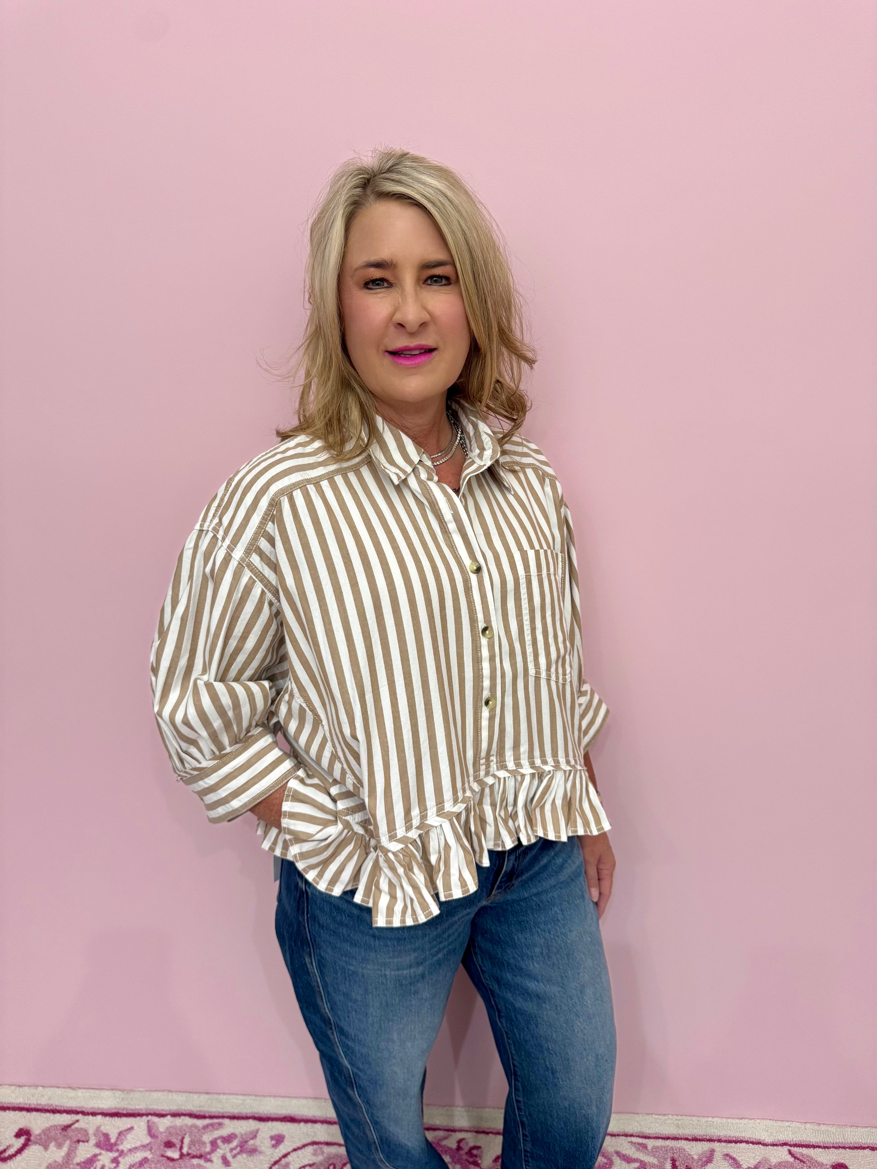 Bailey Stripe Shirt - Free People