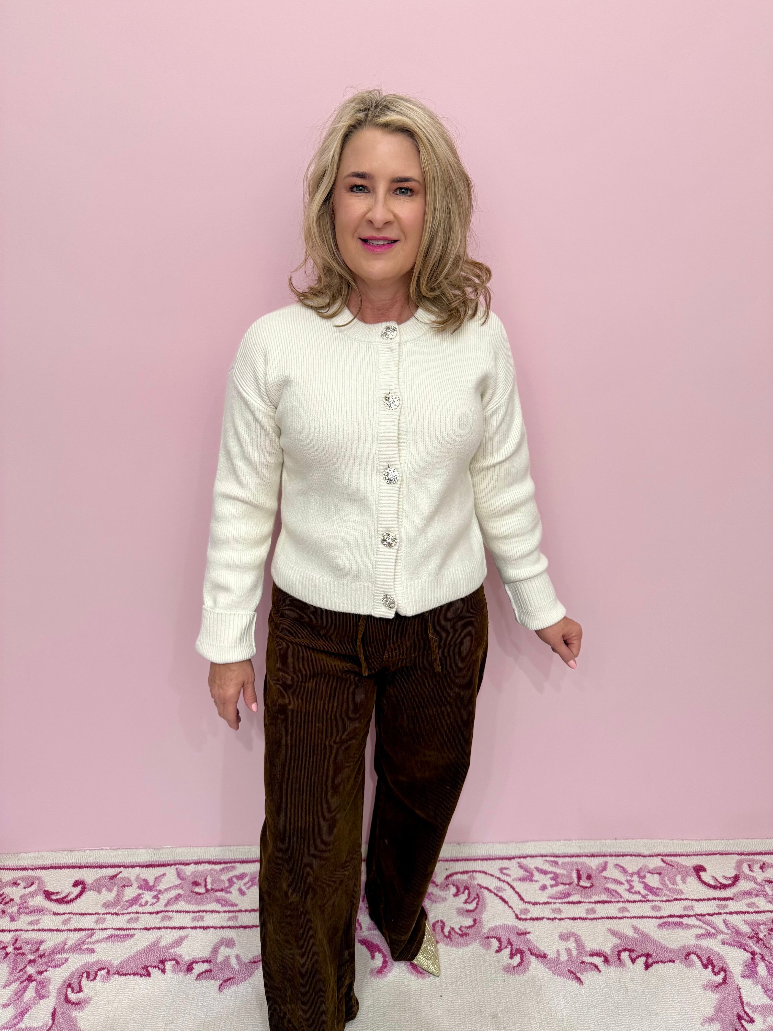 Maggie Cardigan Marzipan Knit