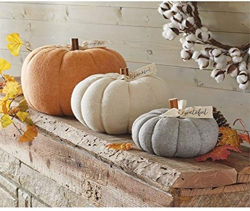 Small Gray Cotton Pumpkin