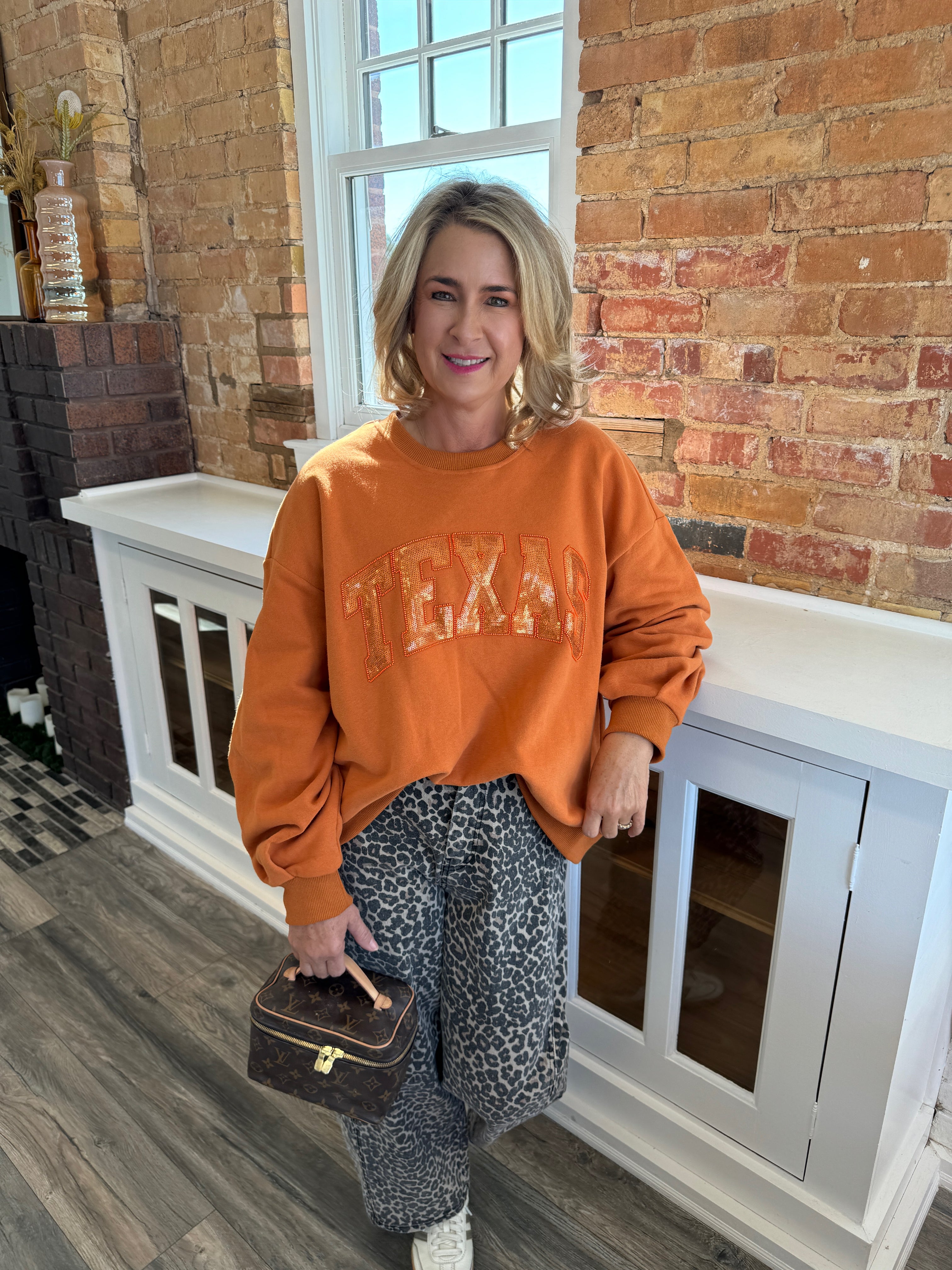 Orange Texas Sweatshirt