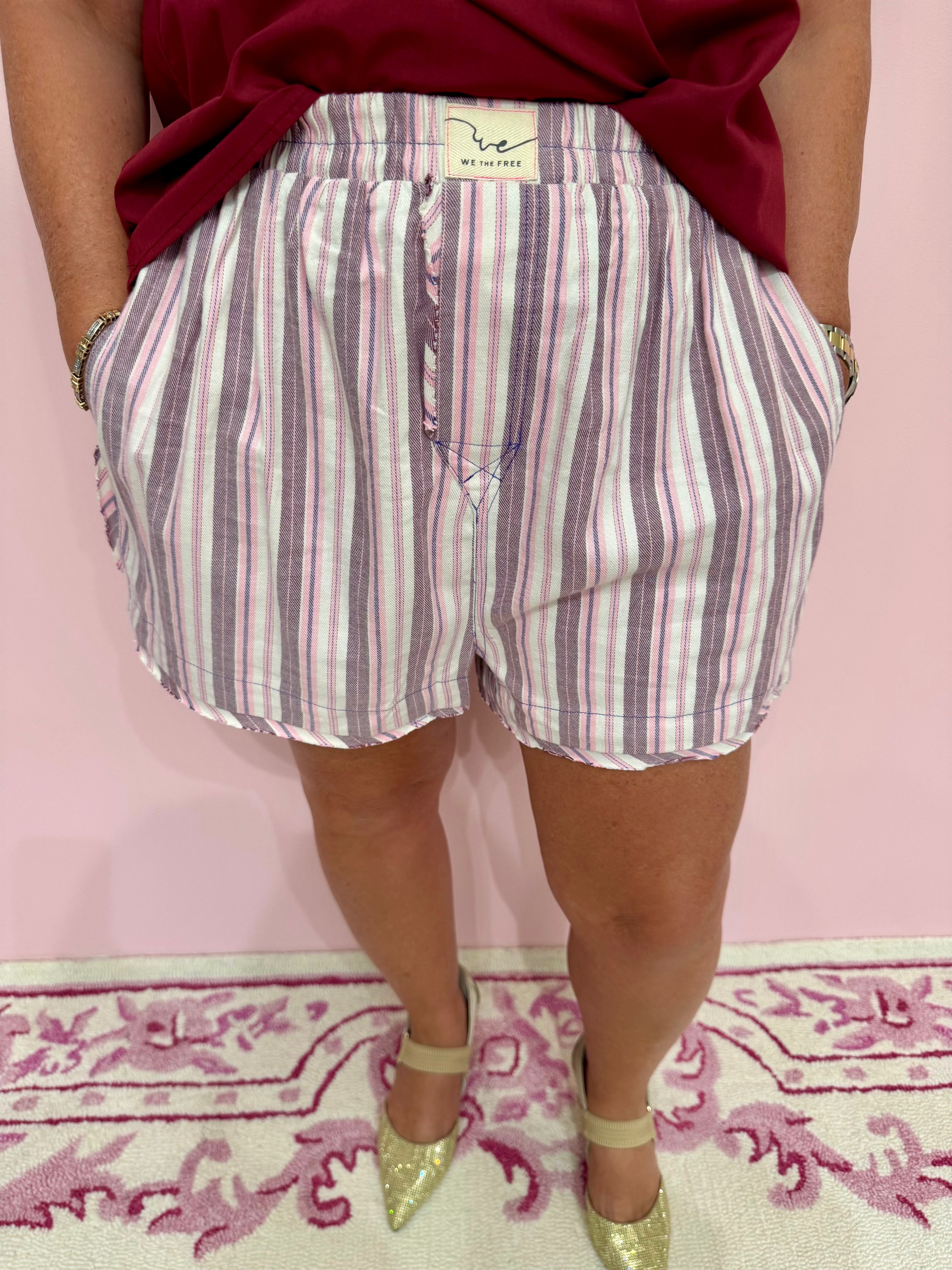 Day to Day Flannel Boxer Burgundy - Free People