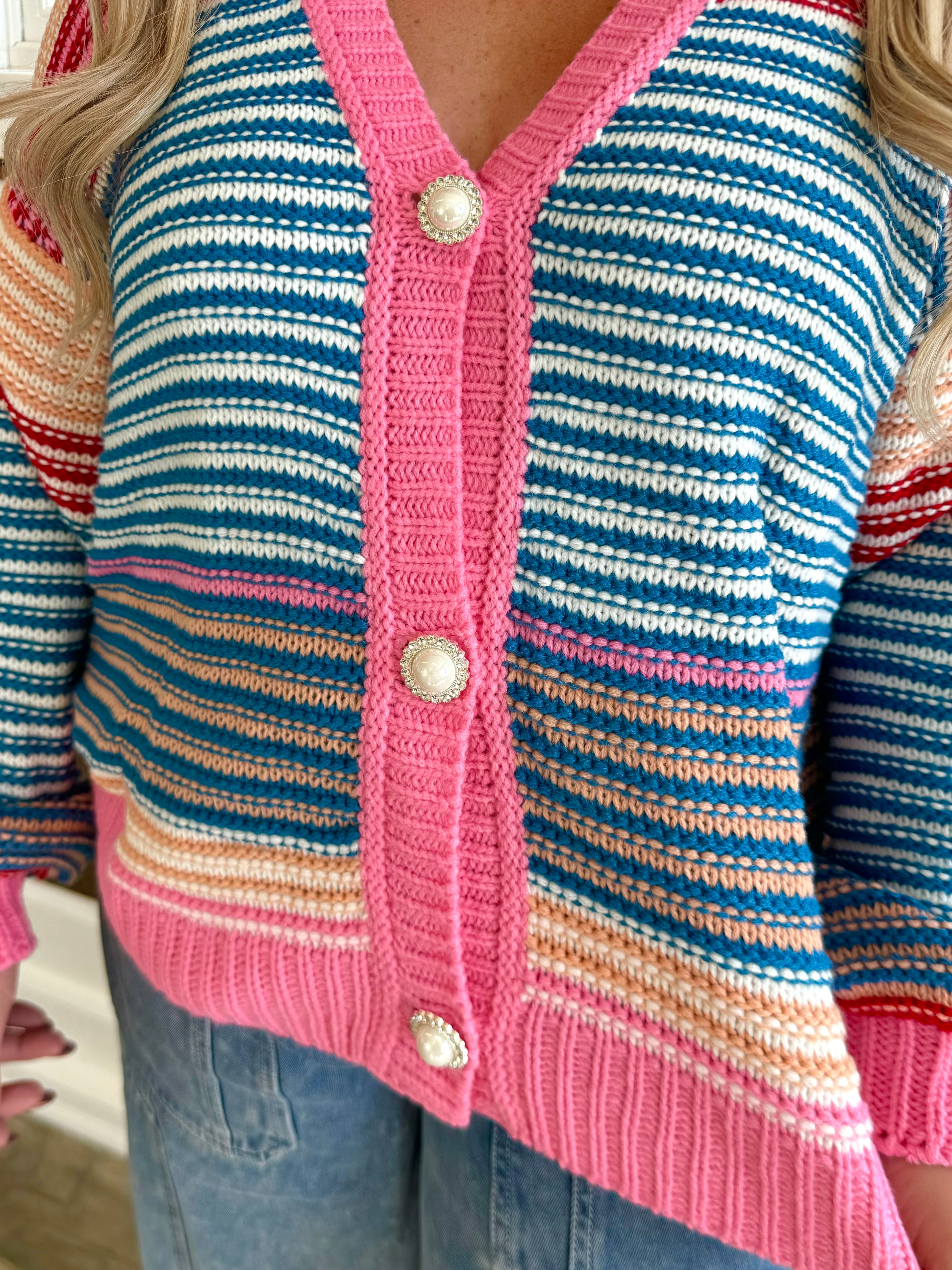 So Many Stripes Cardigan