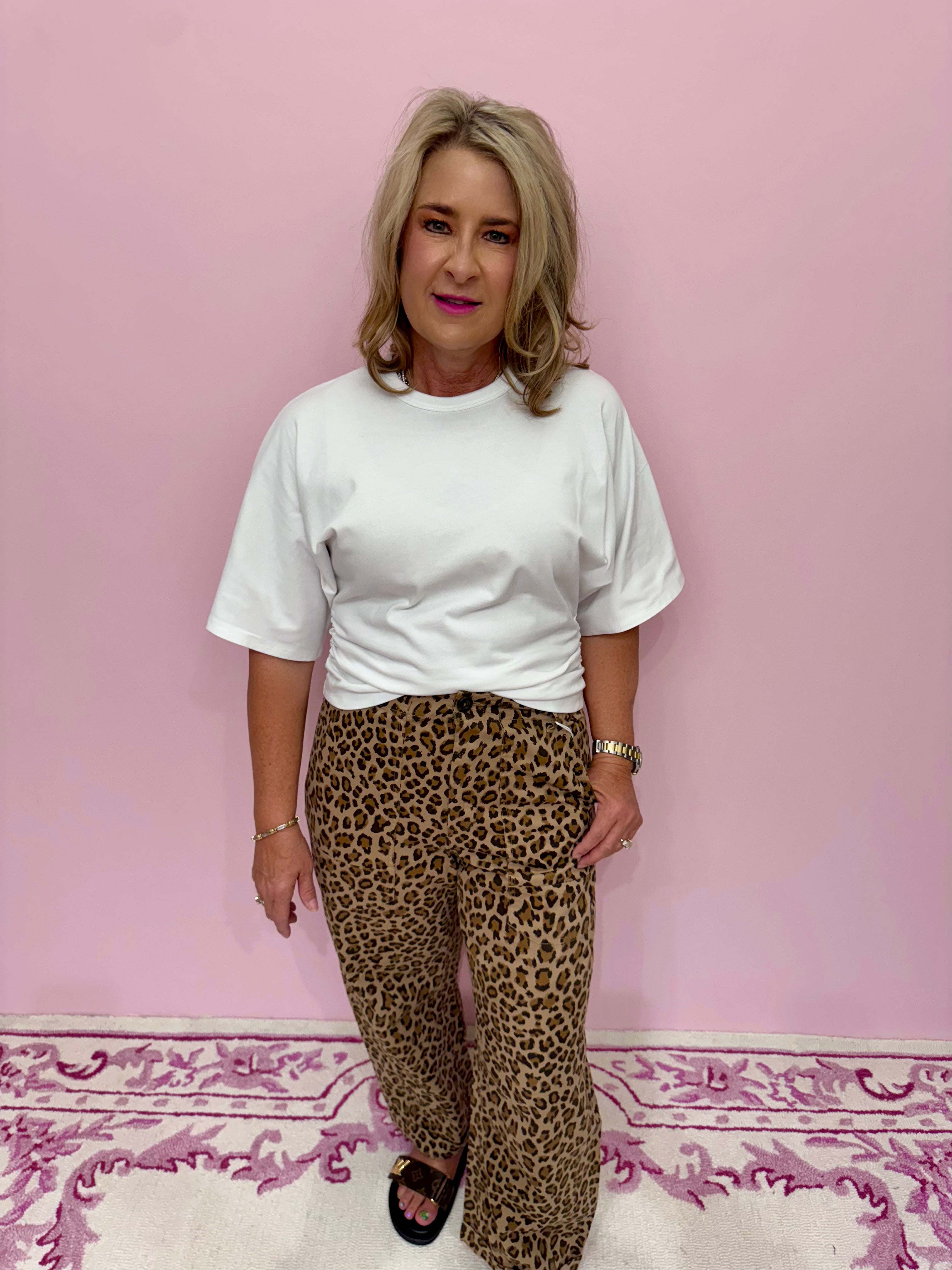 Tori Cheetah Utility Pant