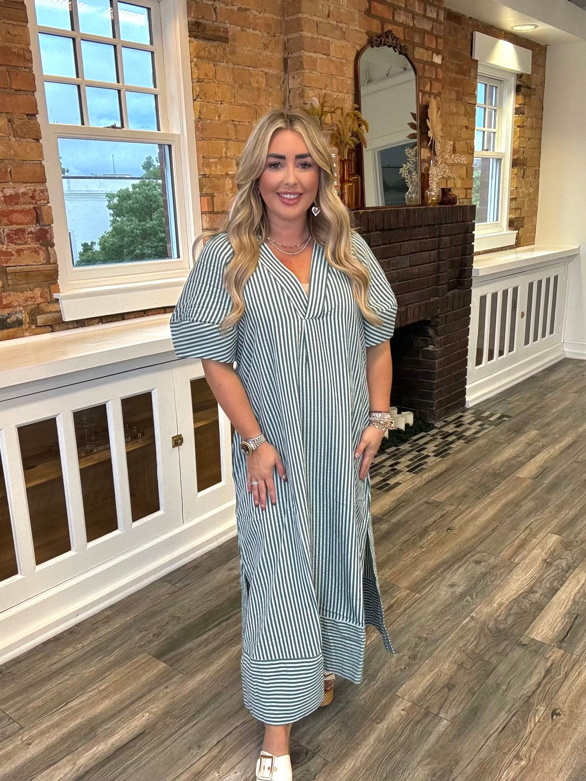 Juna Stripe Maxi Dress