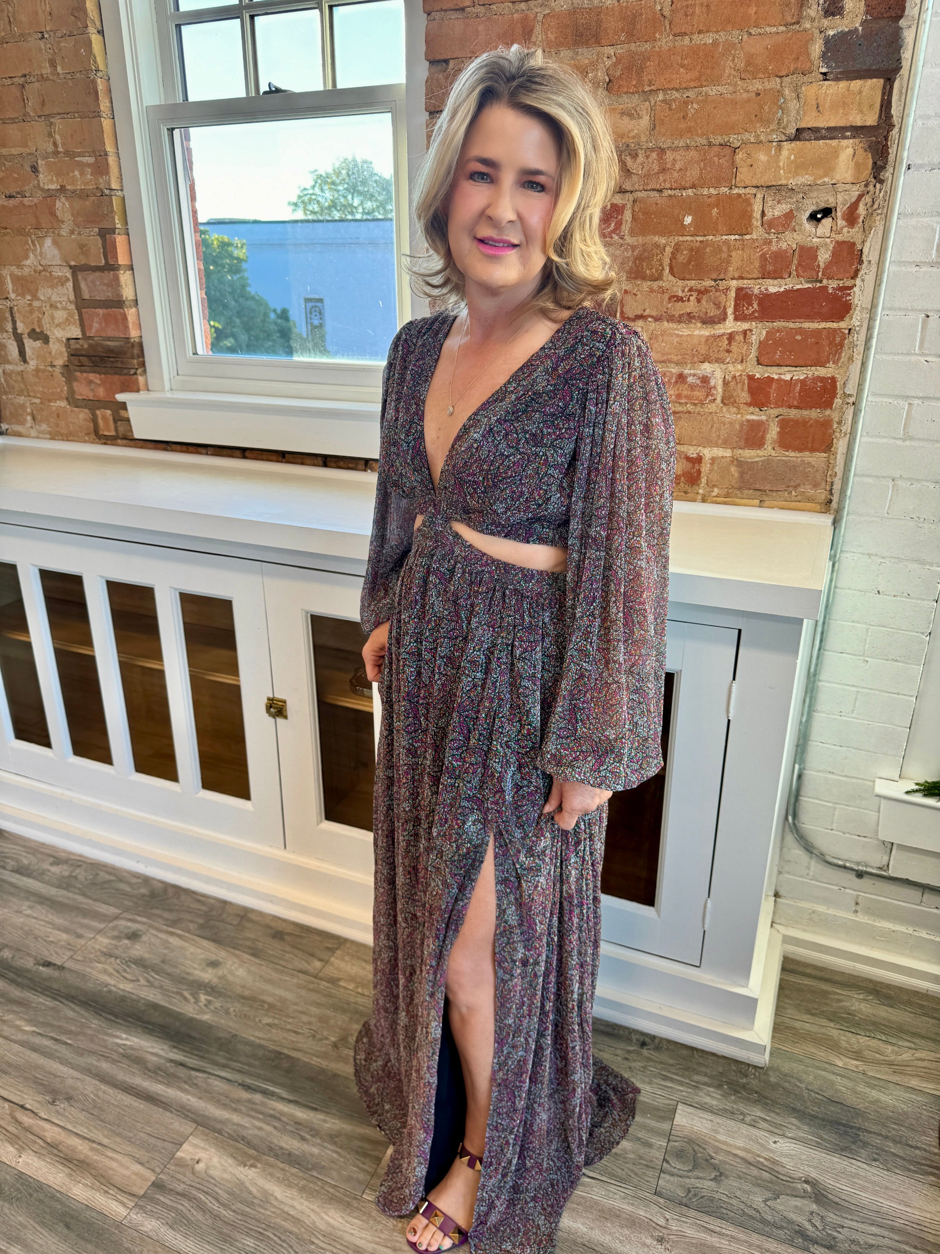 Yvonne Long Sleeve Maxi Dress Ozark