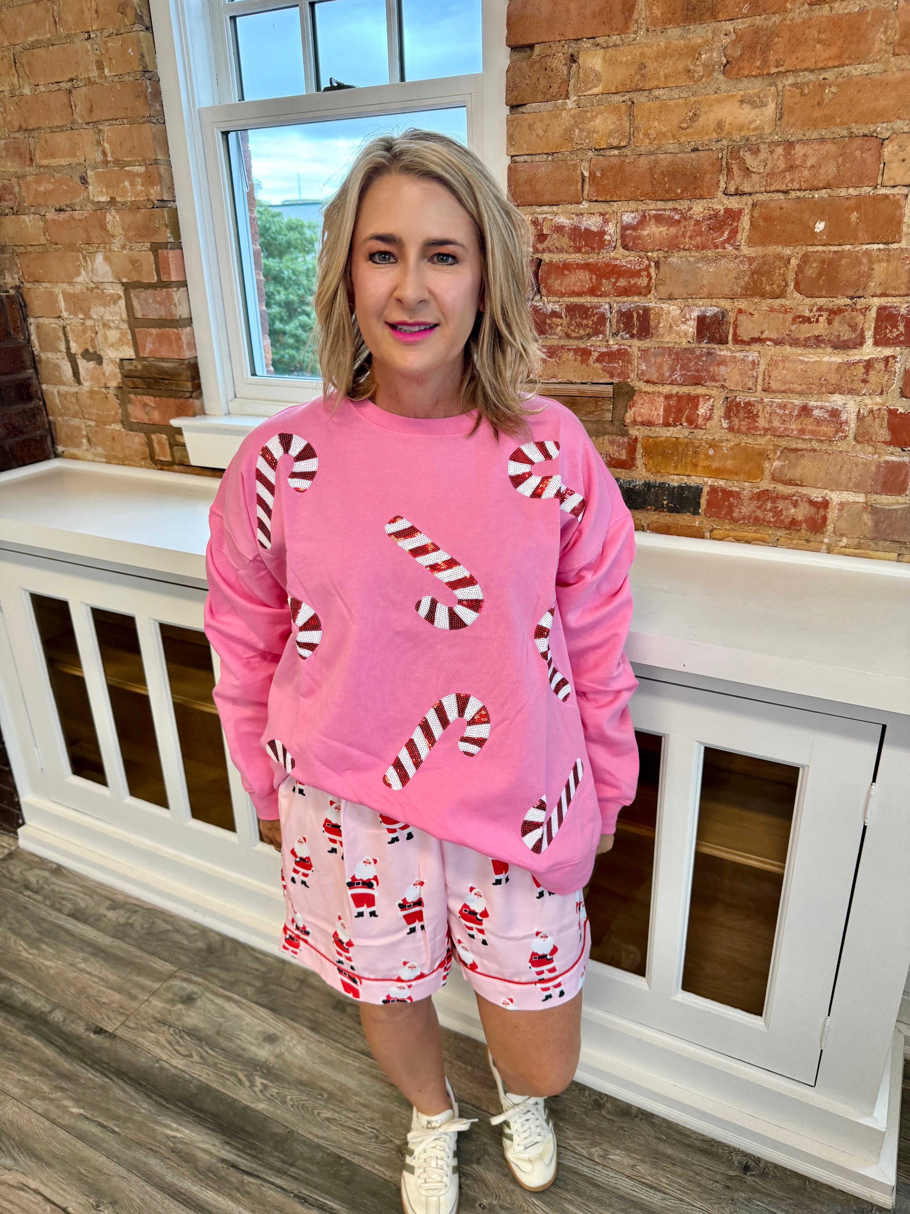 Holiday Pajama Short Pink