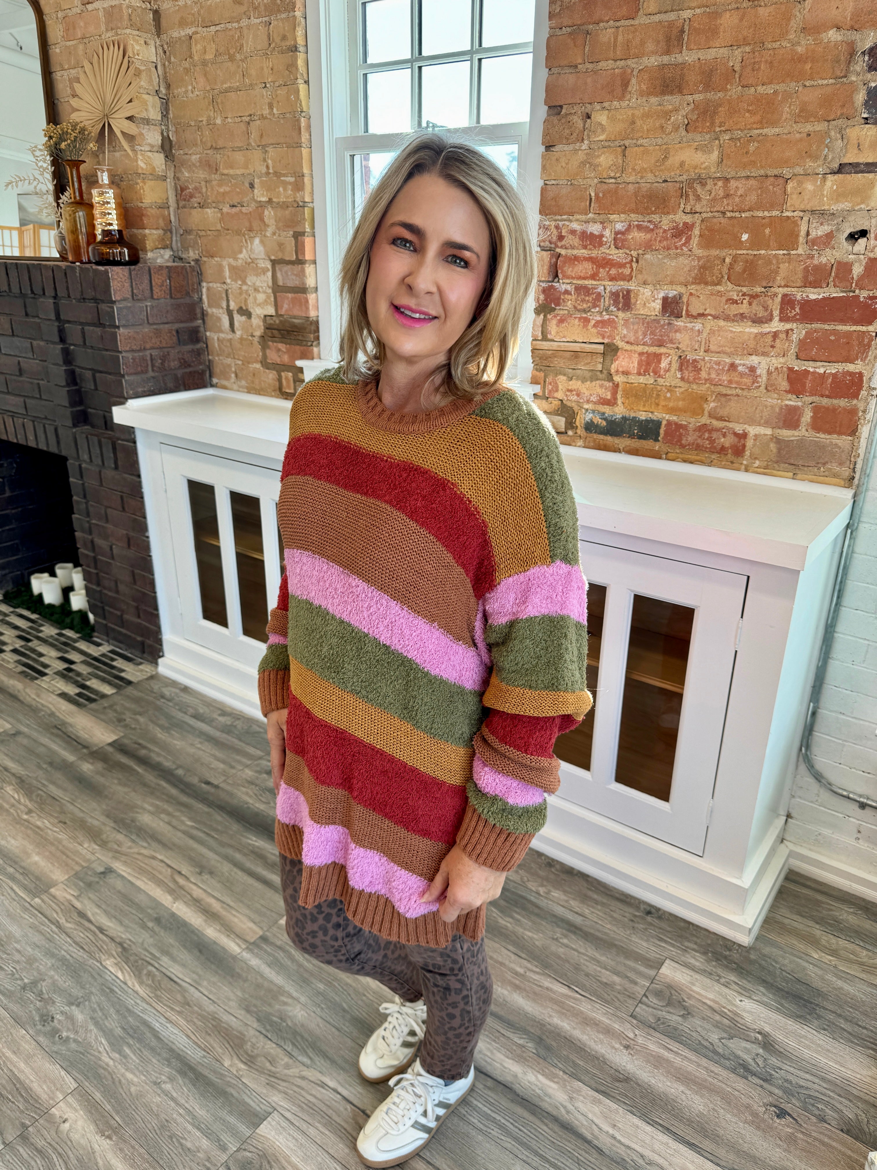 Chilly Sweater Hutch Multi Stripe Knit