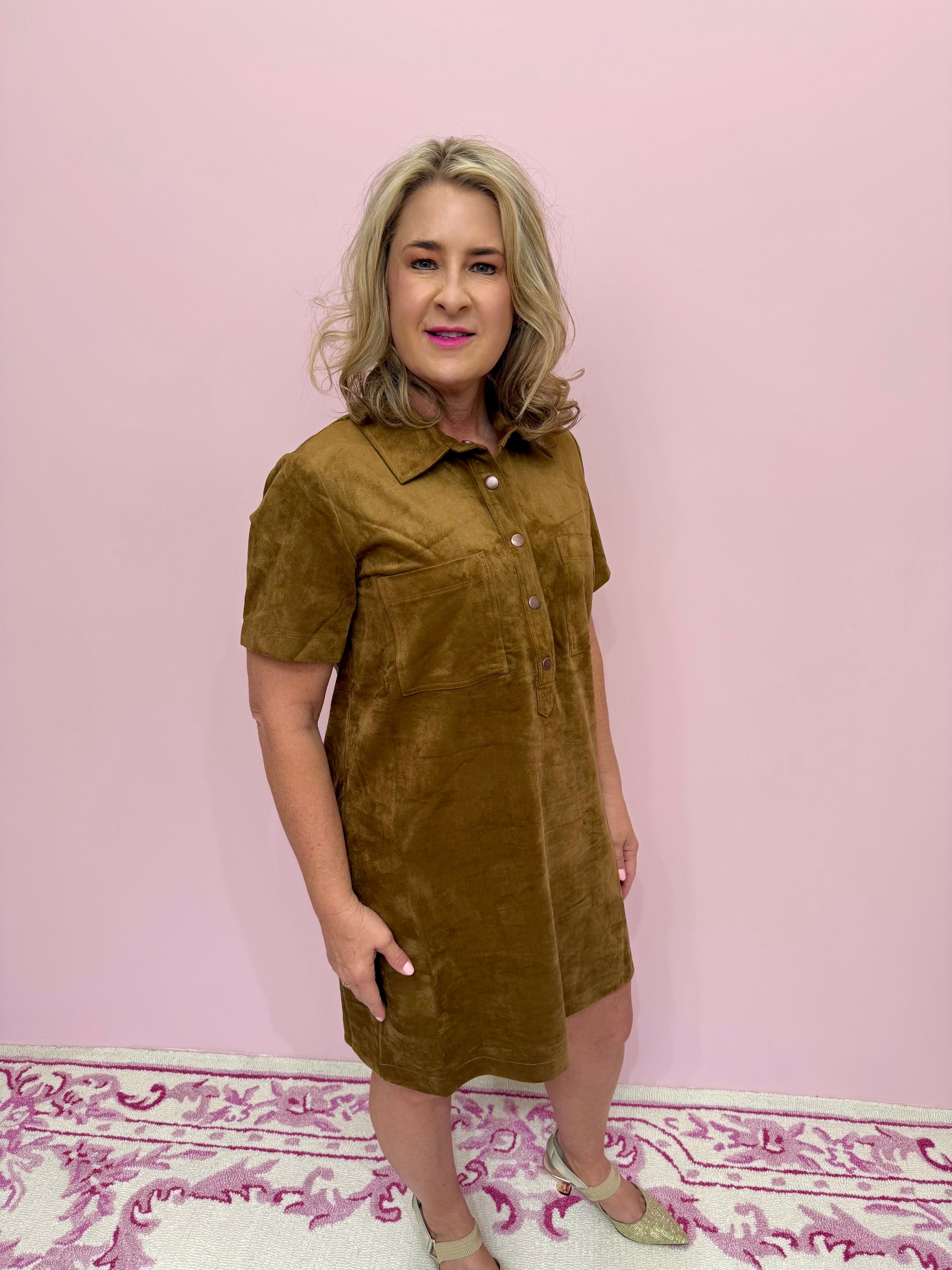 Sydney Suede Mini Dress