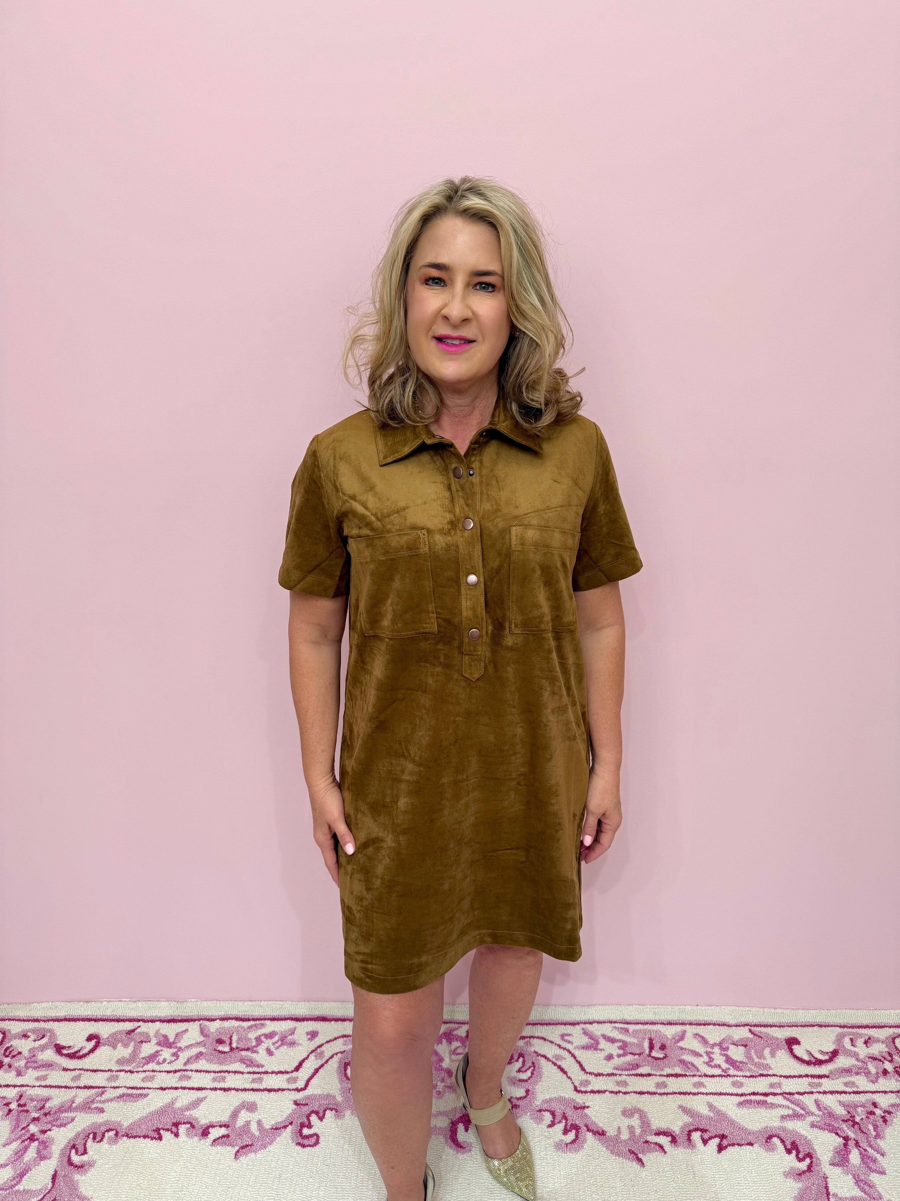 Sydney Suede Mini Dress