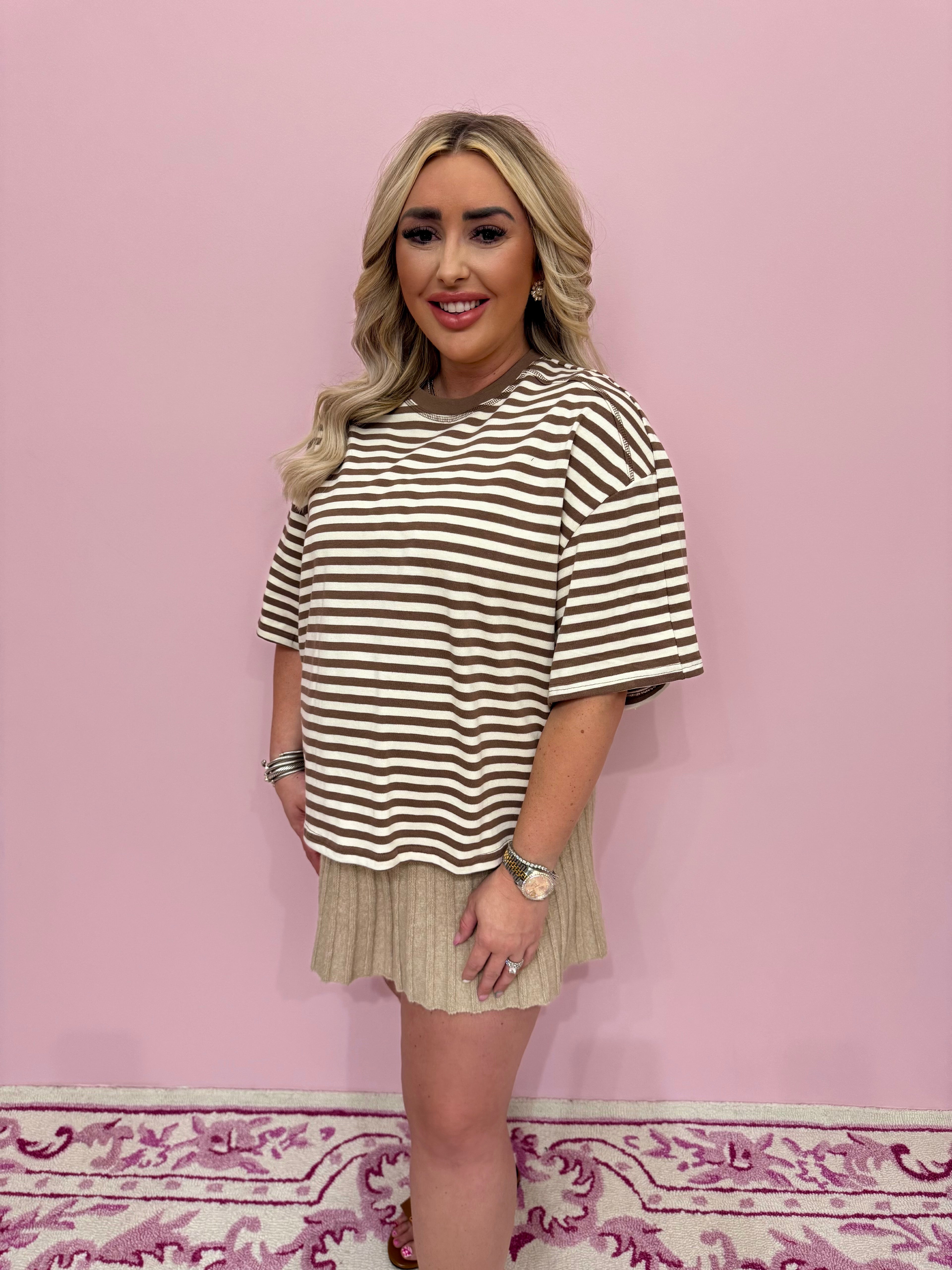 Maude Pleated Knit Skirt