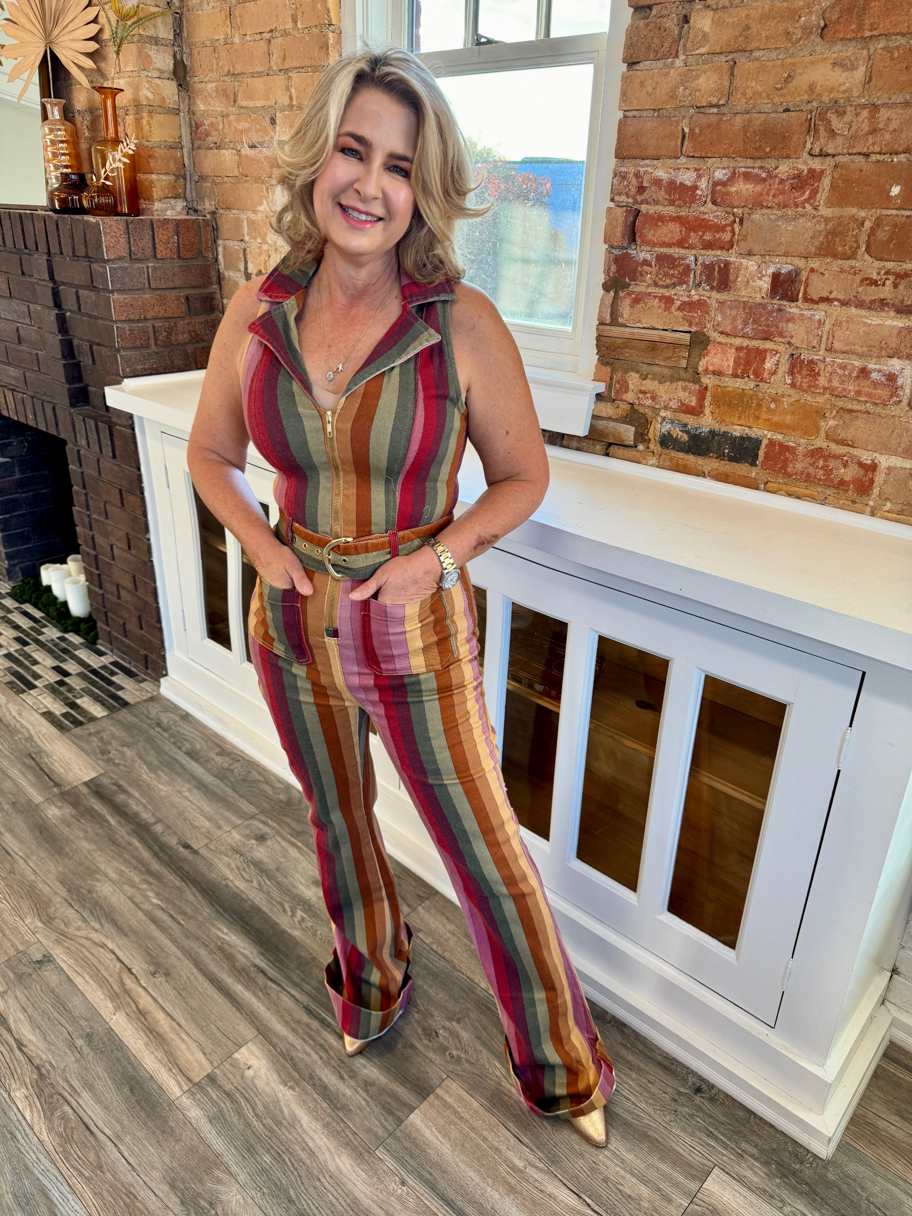 Jacksonville Jumpsuit Hutch Stripe Denim