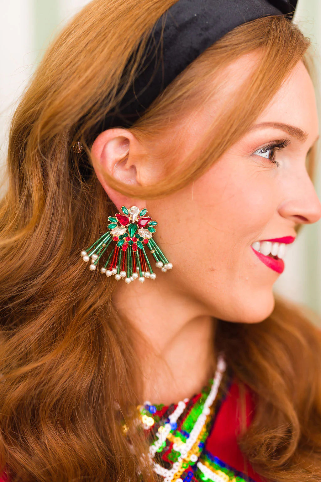 Holiday Fringe Earring