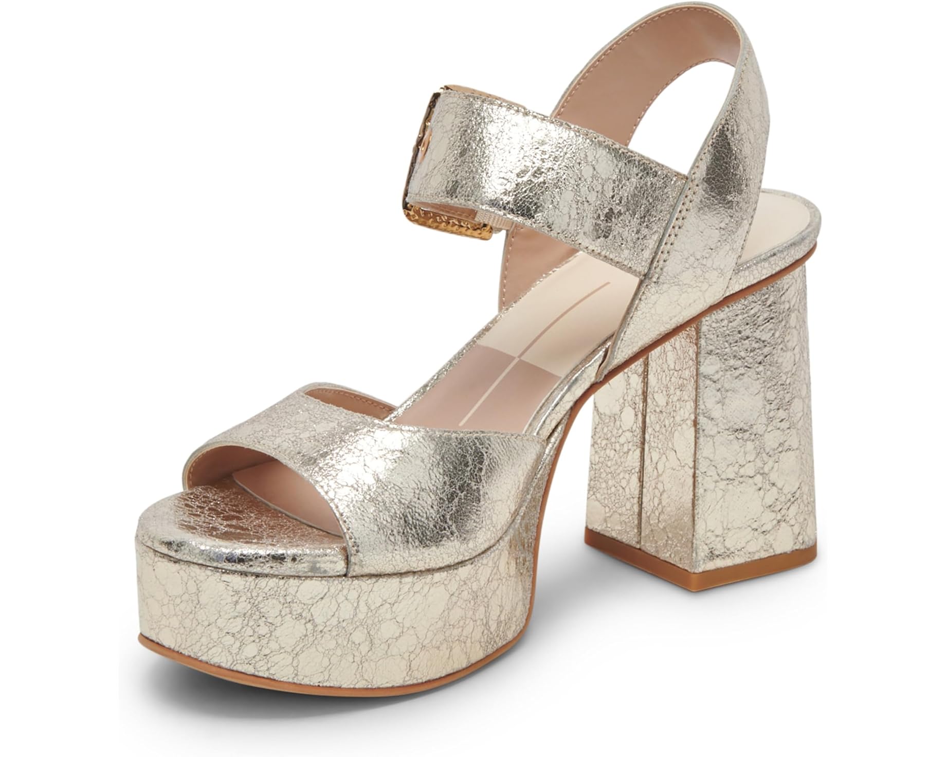 Bobby Platinum Leather Heel