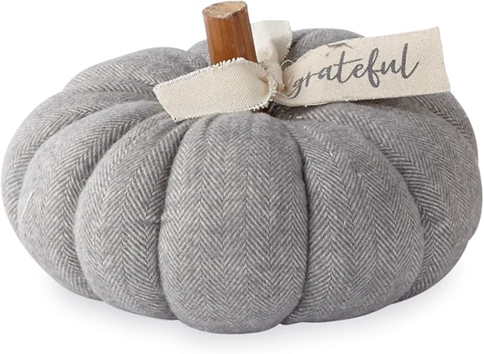 Small Gray Cotton Pumpkin